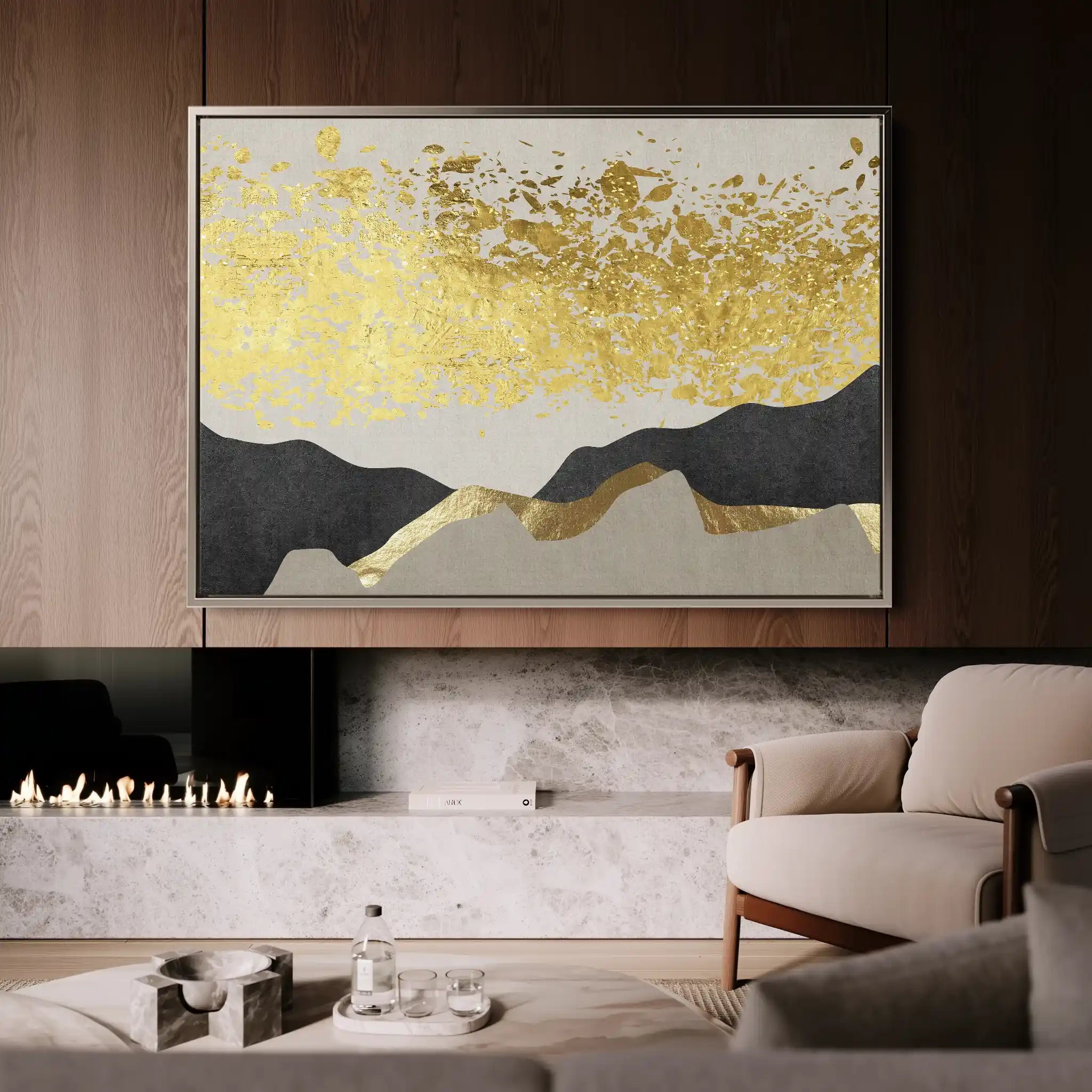 Abstract 155 Canvas Art 60 x 40 cm / Stretched on hidden frame