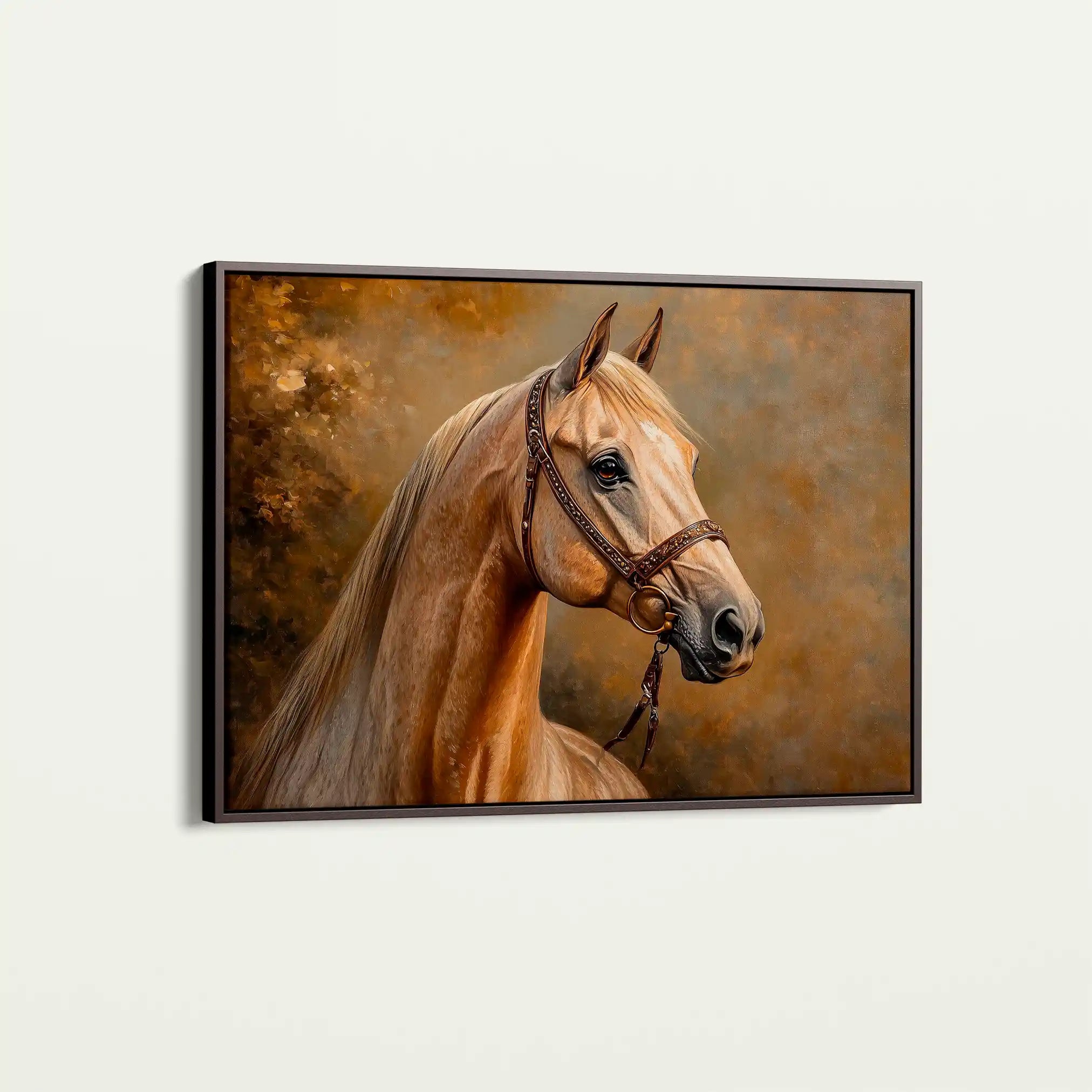 Horses 155 Canvas Art 90 x 60 cm / Stretched on hidden frame