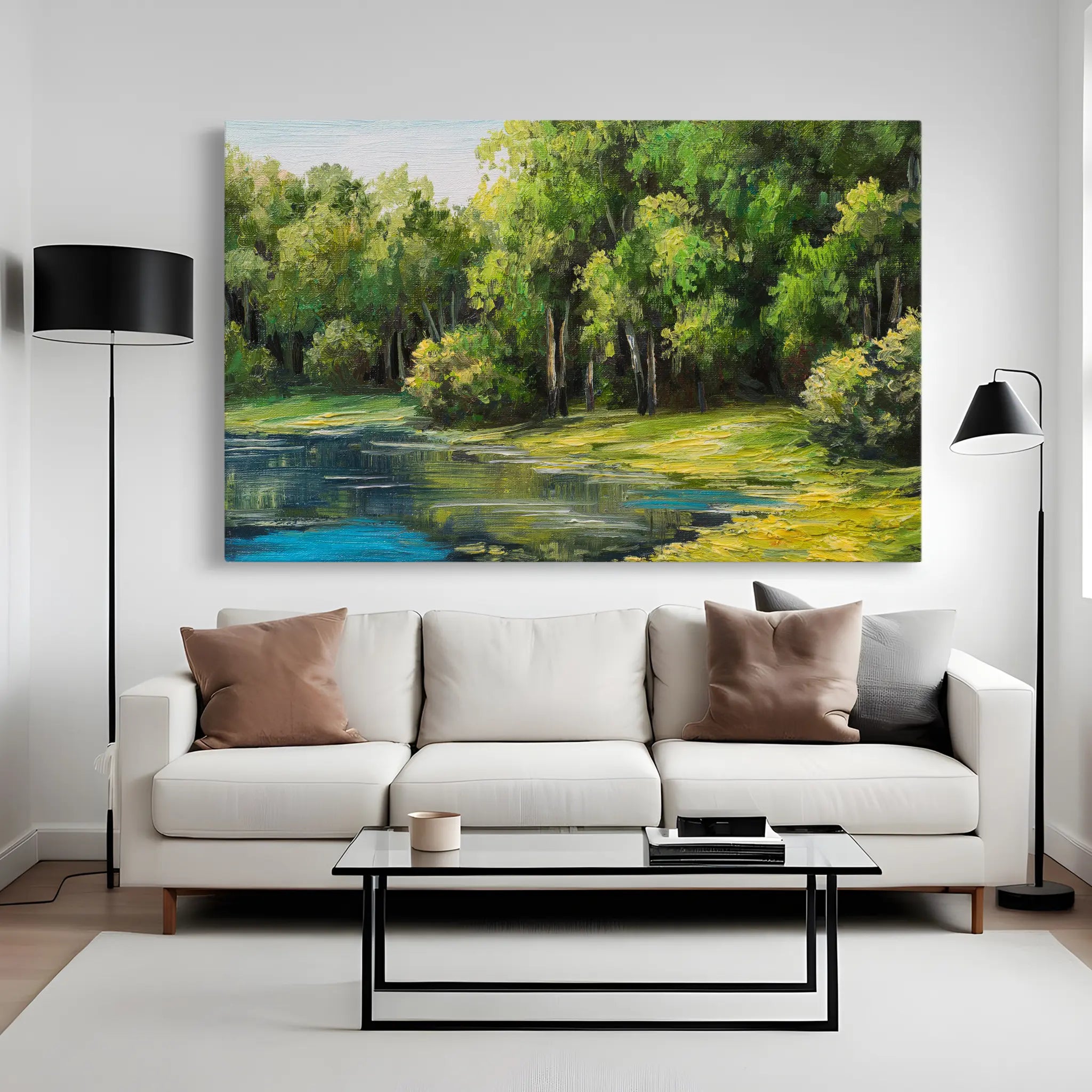 Landscape Canvas Wall Art WAD155-L 90 x 60 cm / Stretched on hidden frame