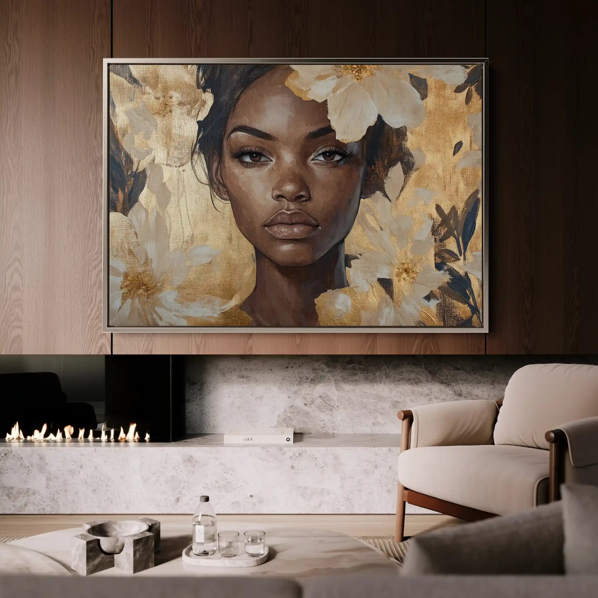 Portrait 155 Canvas Art 90 x 60 cm / Stretched on hidden frame