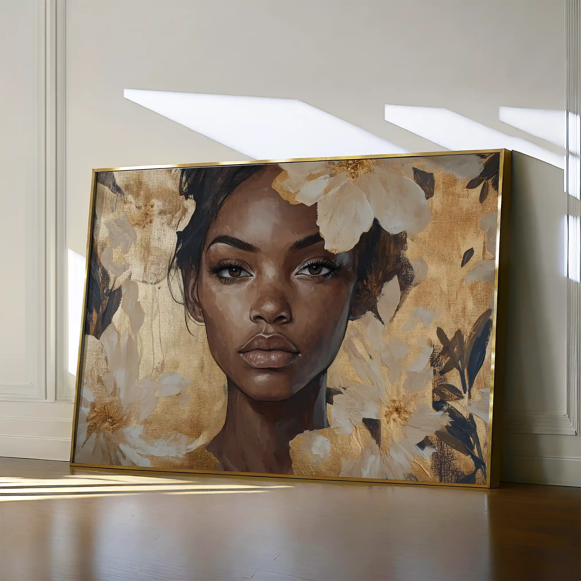 Portrait 155 Canvas Art 90 x 60 cm / Stretched on hidden frame