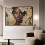 Portrait 155 Canvas Art 90 x 60 cm / Stretched on hidden frame