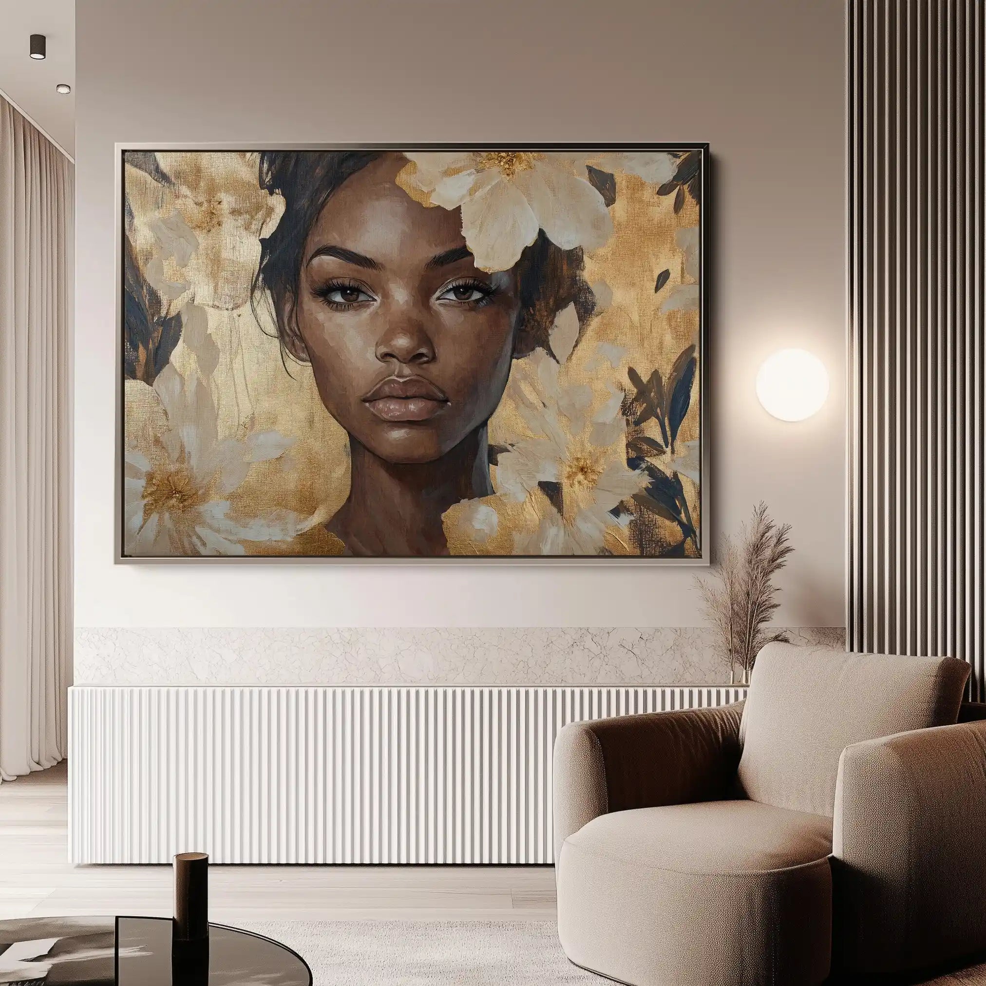 Portrait 155 Canvas Art 90 x 60 cm / Stretched on hidden frame