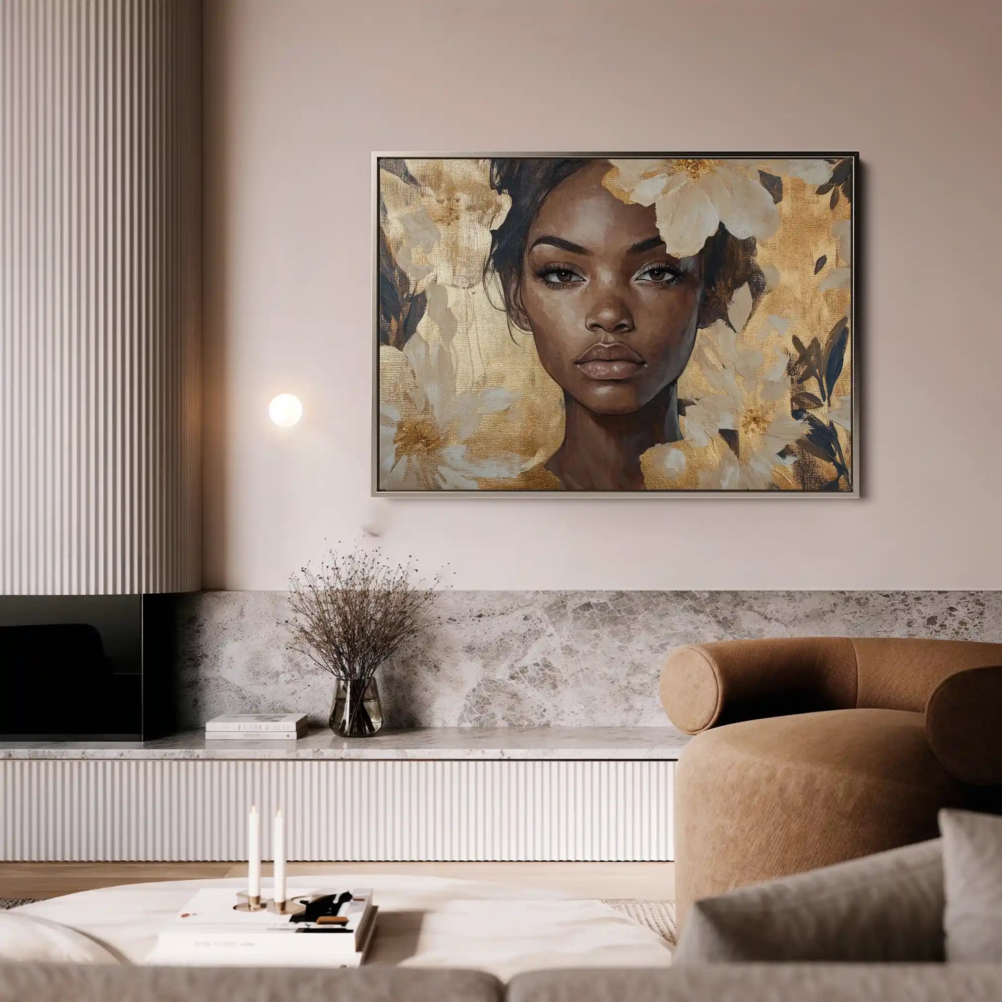 Portrait 155 Canvas Art 90 x 60 cm / Stretched on hidden frame