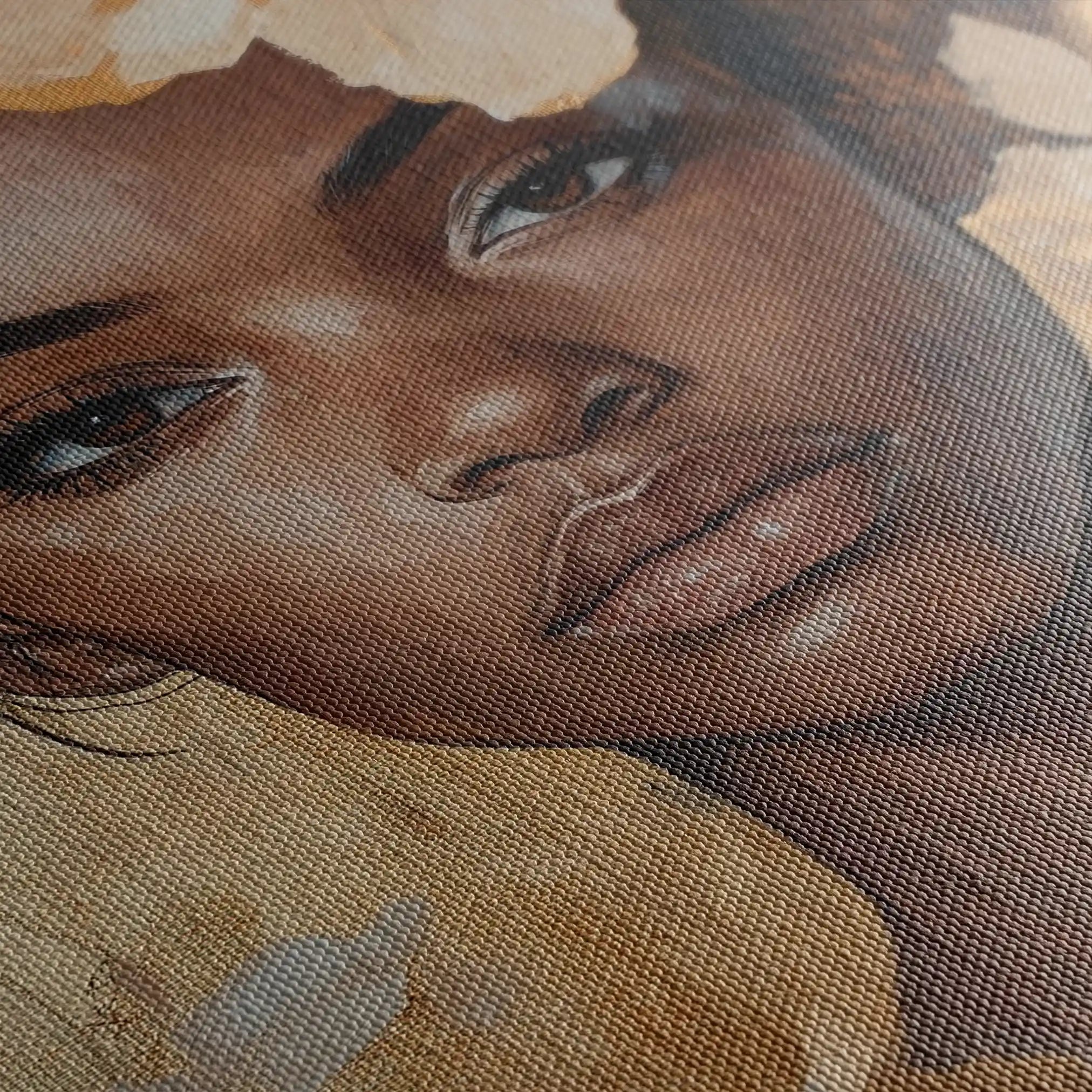 Portrait 155 Canvas Art 90 x 60 cm / Stretched on hidden frame