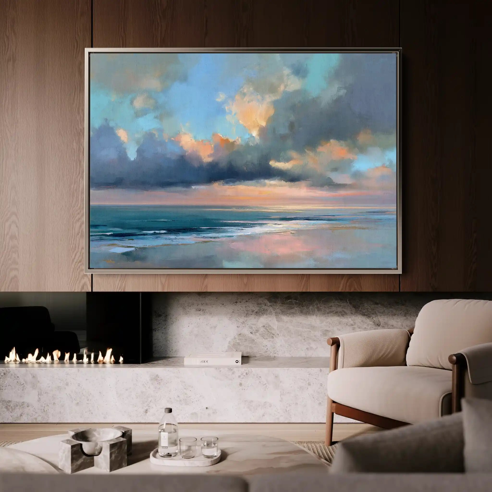 Abstract 1550 Canvas Art 60 x 40 cm / Stretched on hidden frame