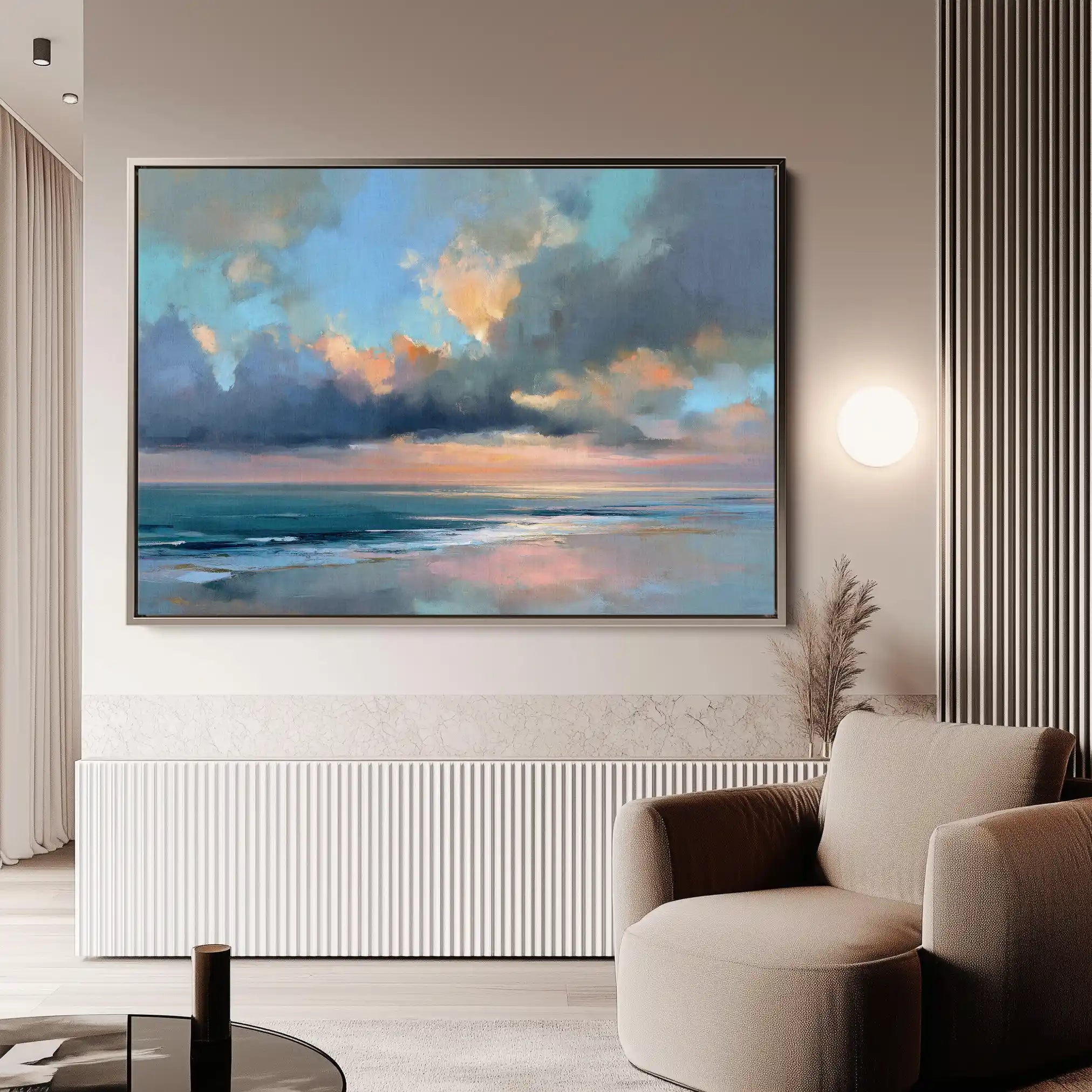 Abstract 1550 Canvas Art 60 x 40 cm / Stretched on hidden frame