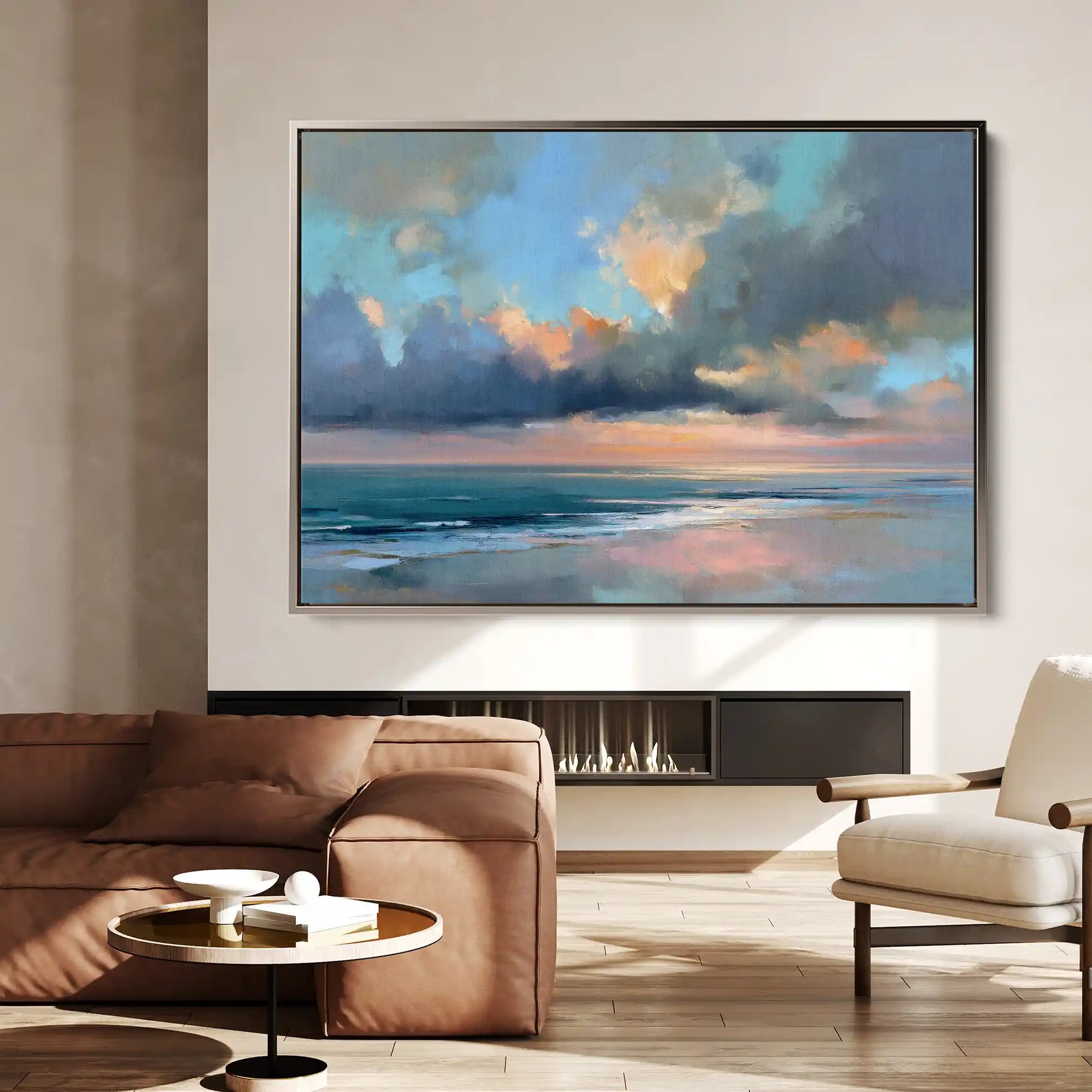 Abstract 1550 Canvas Art 60 x 40 cm / Stretched on hidden frame