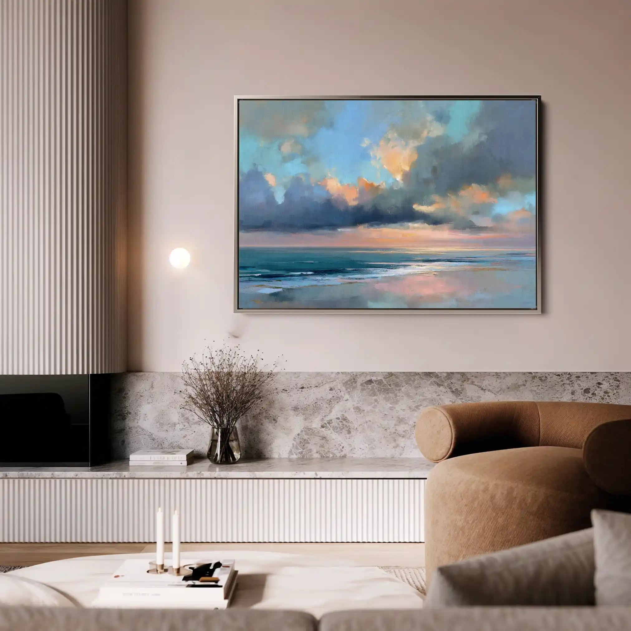 Abstract 1550 Canvas Art 60 x 40 cm / Stretched on hidden frame