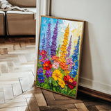 Floral Canvas Wall Art WAD1552-F 90 x 60 cm / Stretched on hidden frame