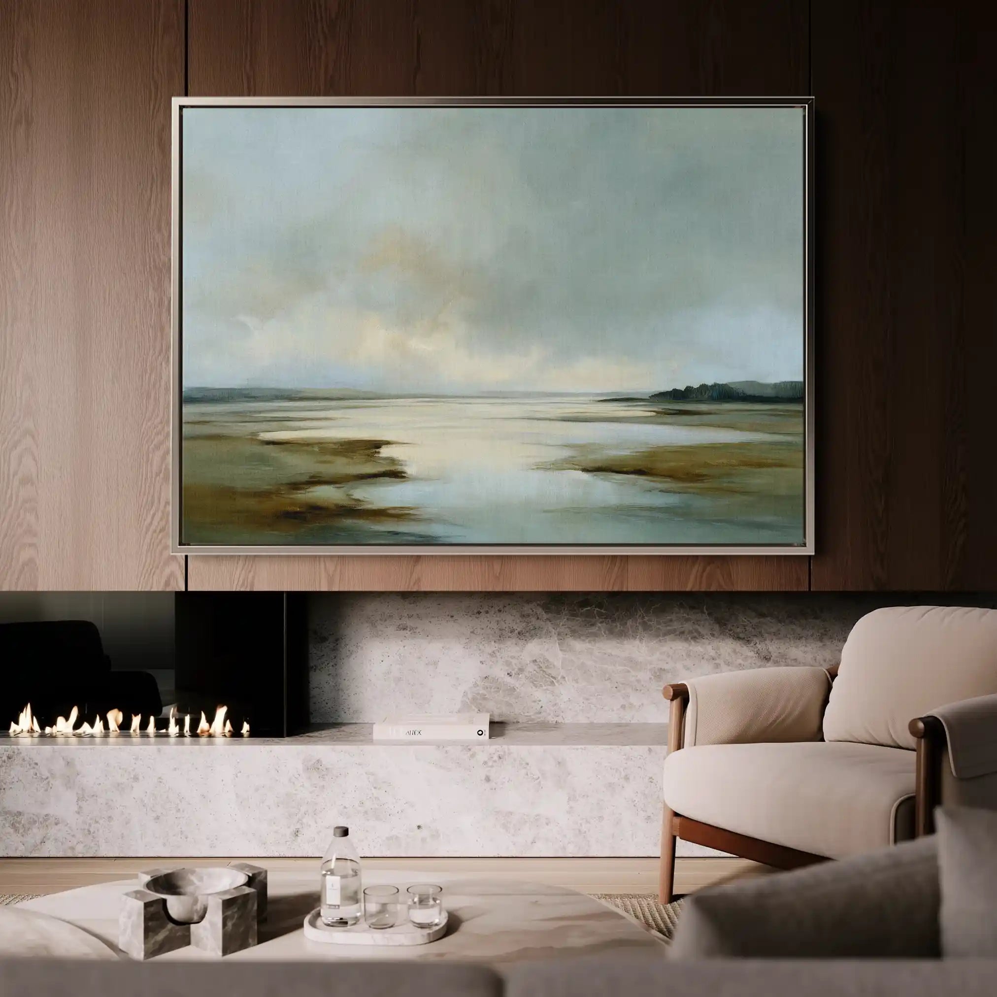 Abstract 1553 Canvas Art 60 x 40 cm / Stretched on hidden frame