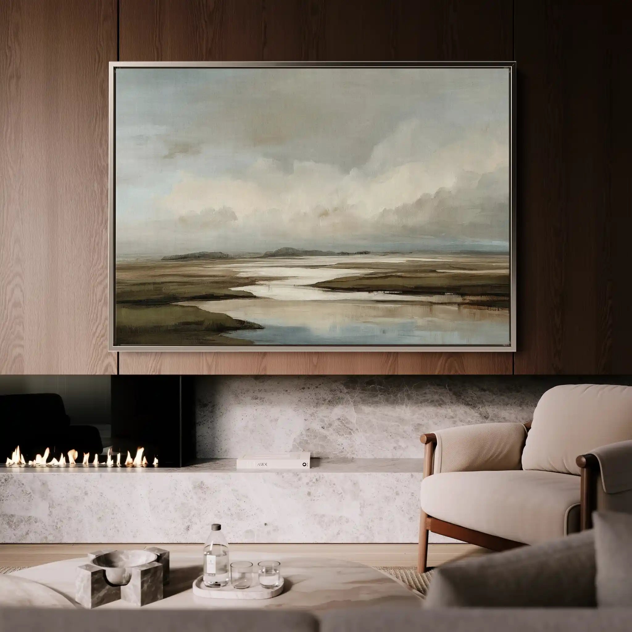Abstract 1554 Canvas Art 60 x 40 cm / Stretched on hidden frame