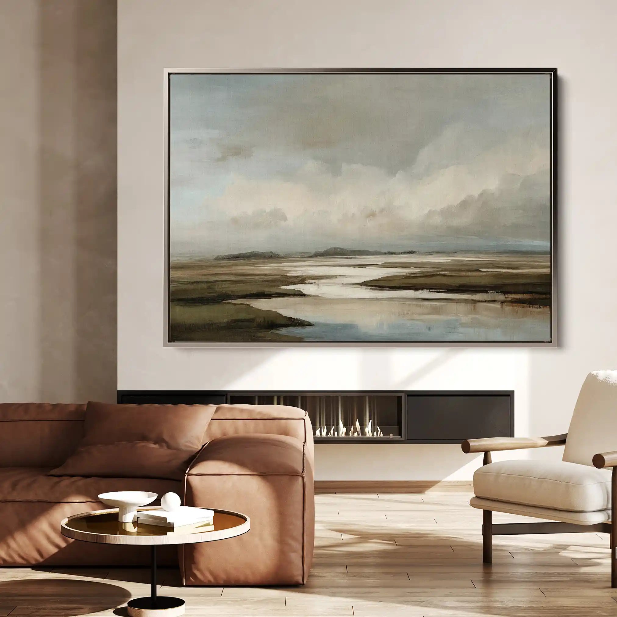 Abstract 1554 Canvas Art 60 x 40 cm / Stretched on hidden frame