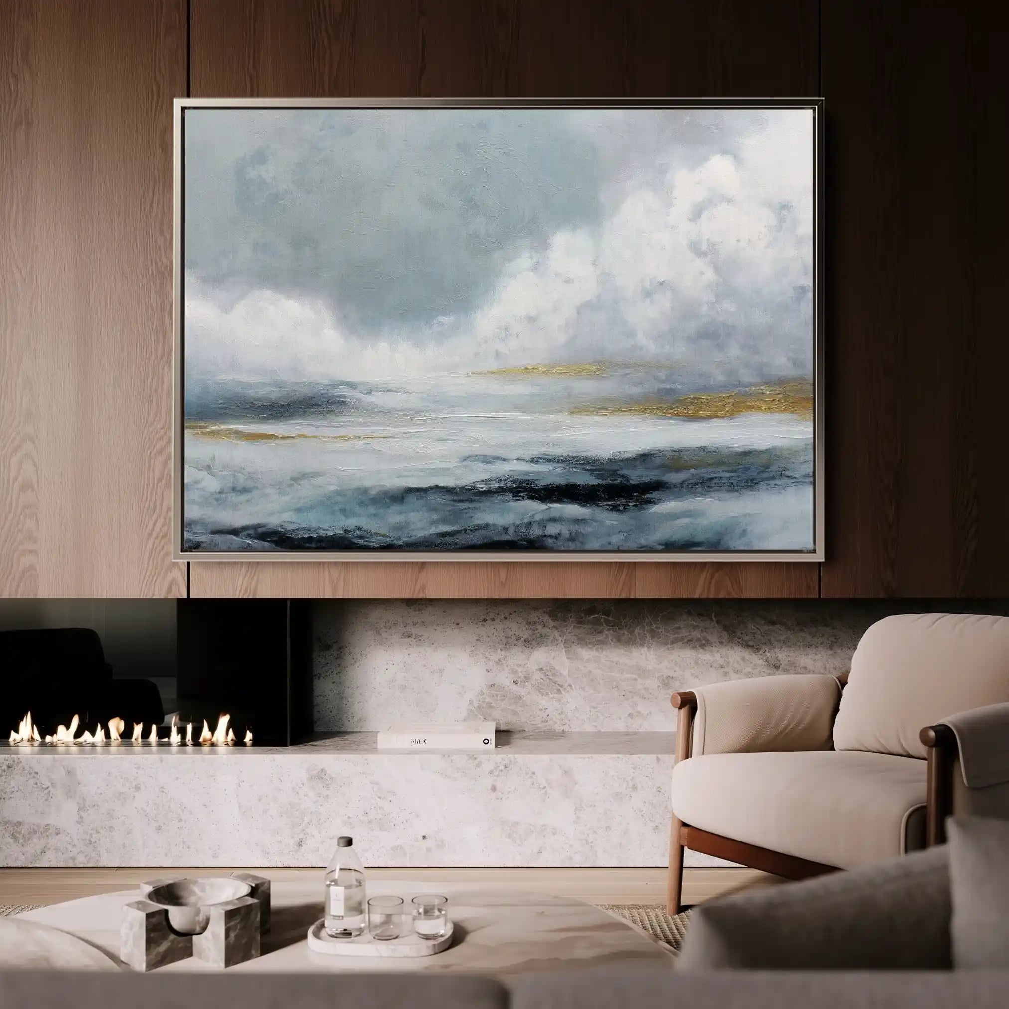 Abstract 1555 Canvas Art 60 x 40 cm / Stretched on hidden frame
