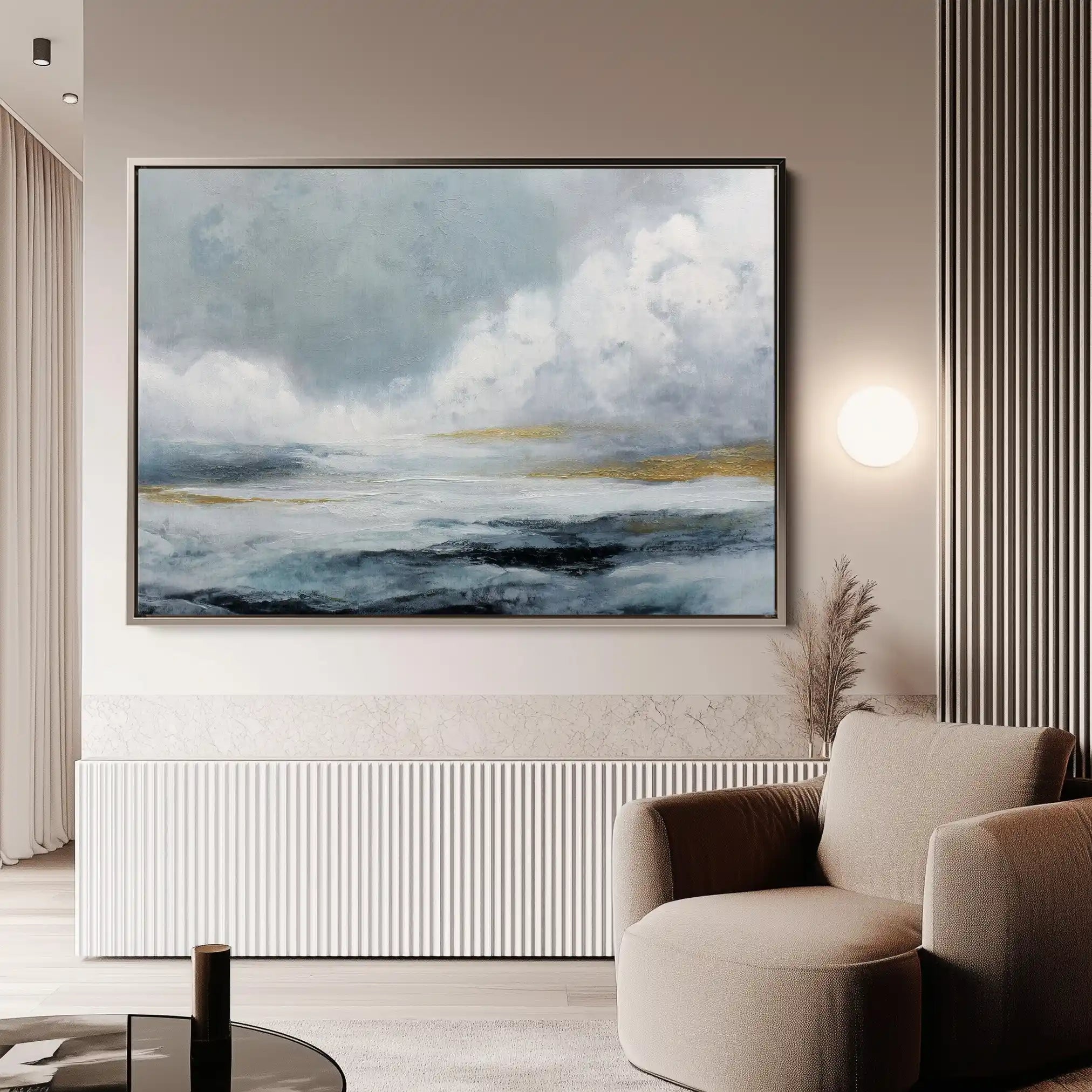 Abstract 1555 Canvas Art 60 x 40 cm / Stretched on hidden frame