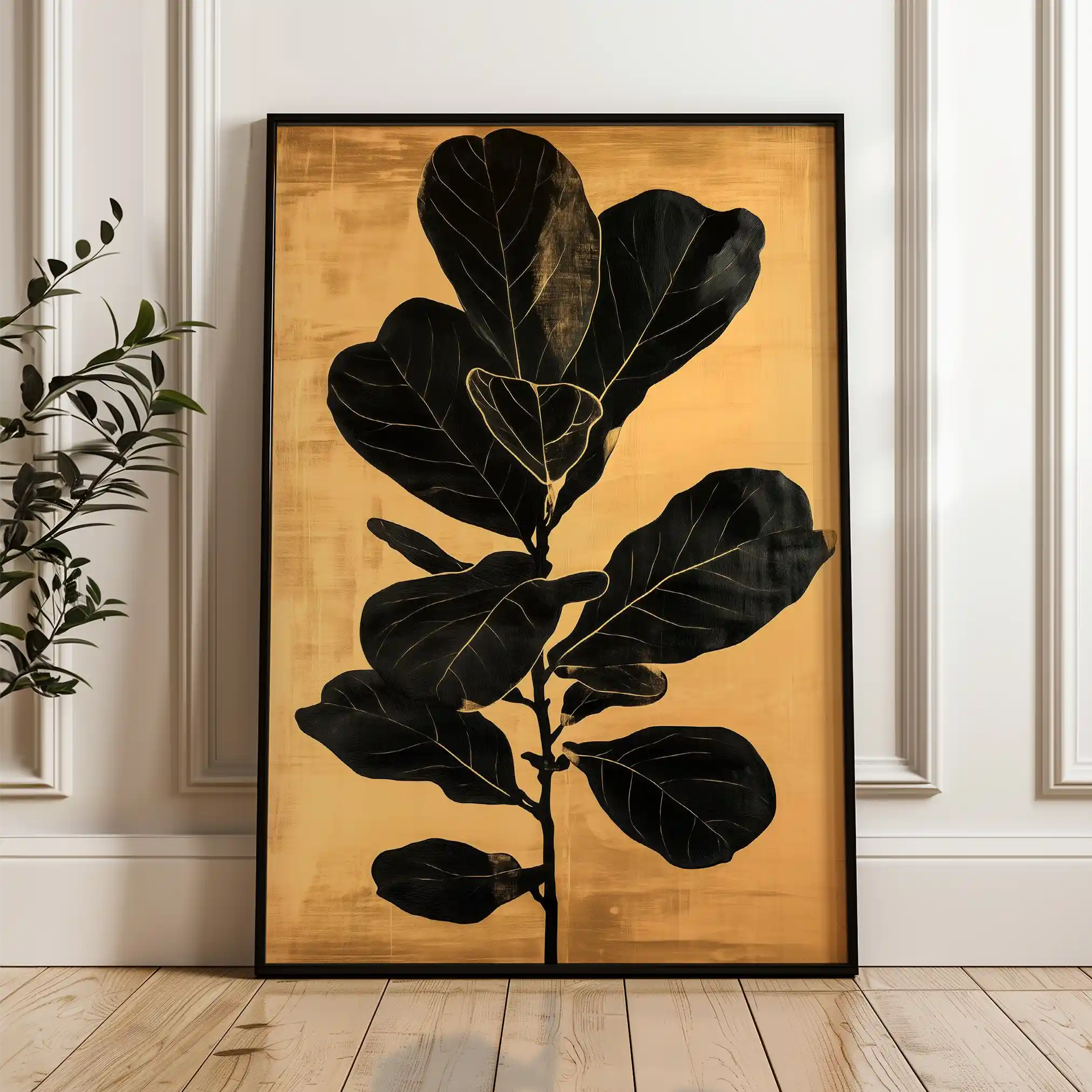 Floral Canvas Wall Art WAD1556-F 90 x 60 cm / Stretched on hidden frame