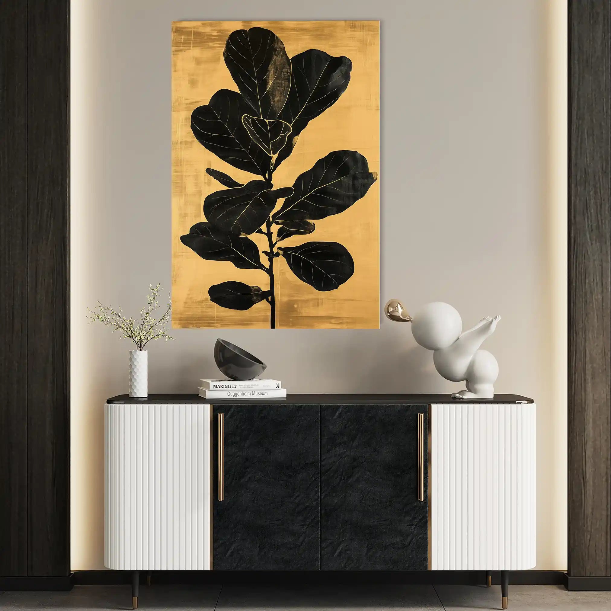 Floral Canvas Wall Art WAD1556-F 90 x 60 cm / Stretched on hidden frame