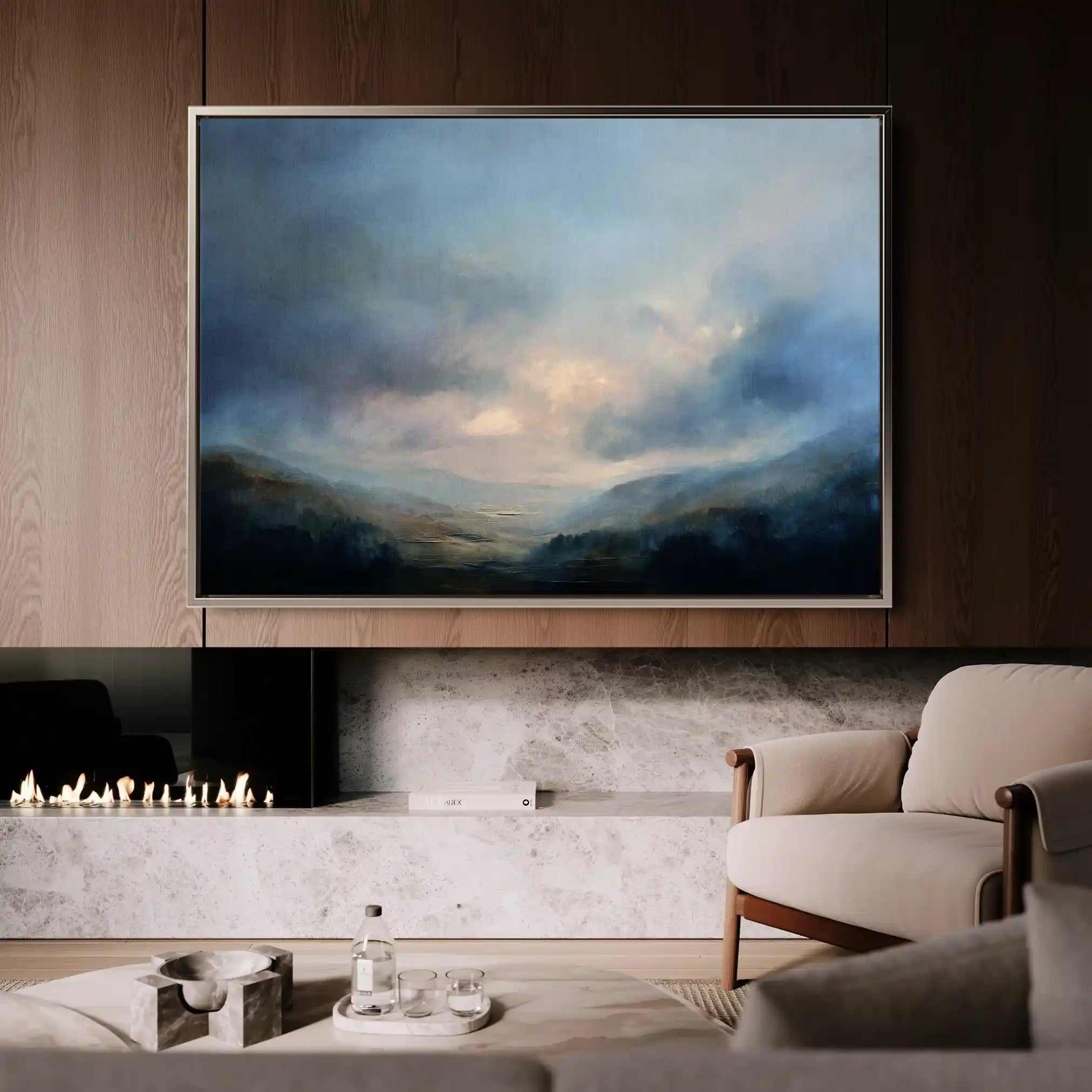 Abstract 1558 Canvas Art 60 x 40 cm / Stretched on hidden frame
