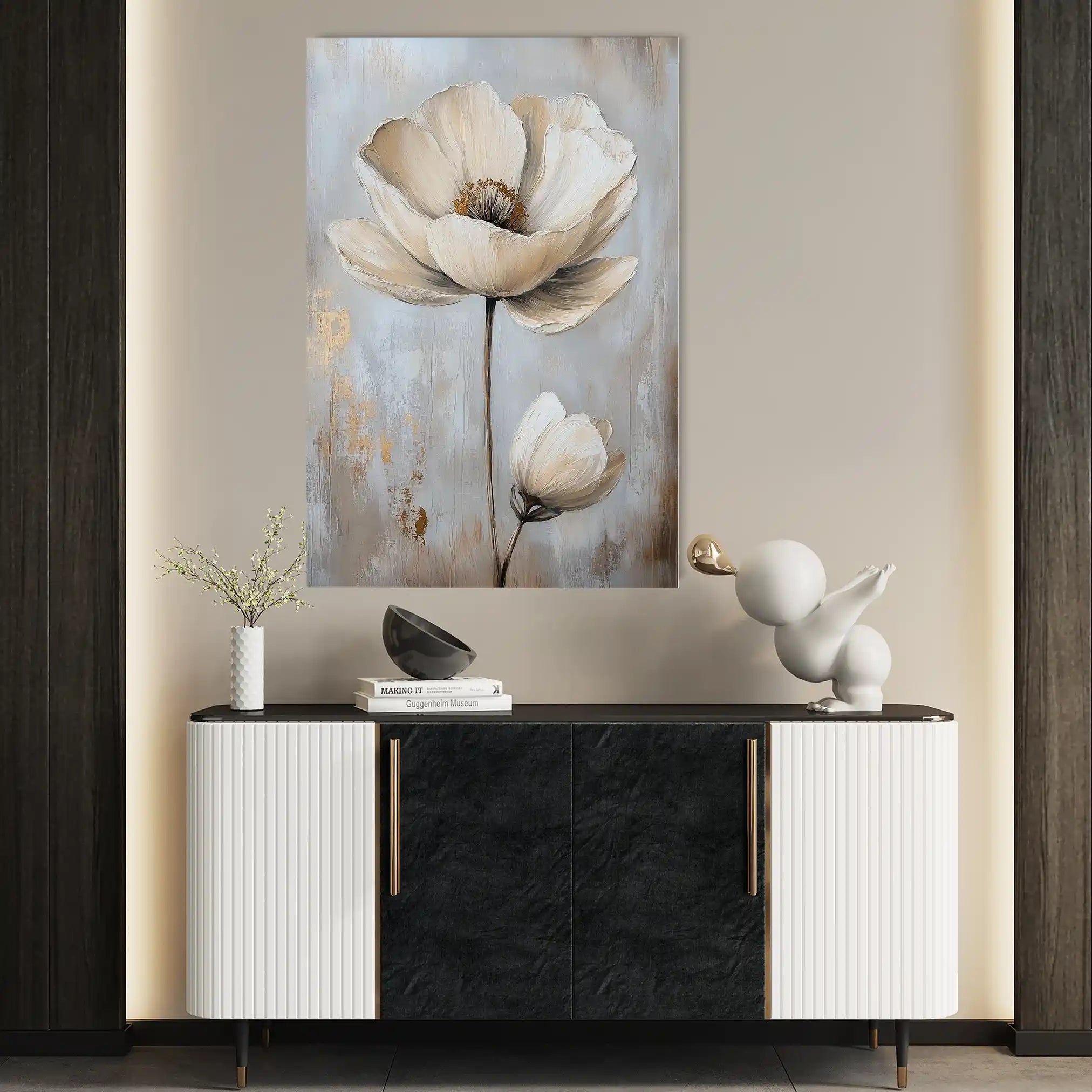 Floral Canvas Wall Art WAD1558-F 90 x 60 cm / Stretched on hidden frame