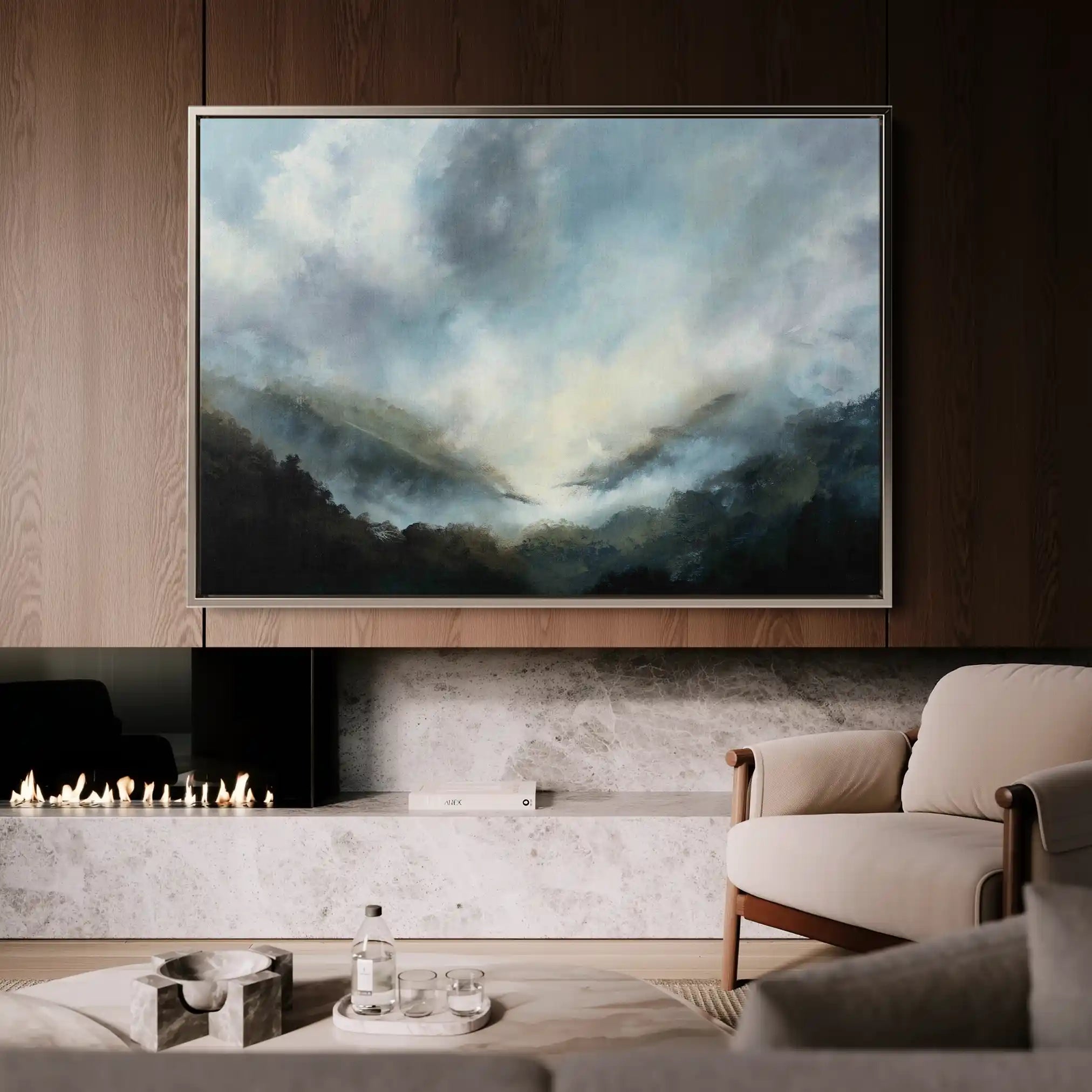 Abstract 1559 Canvas Art 60 x 40 cm / Stretched on hidden frame