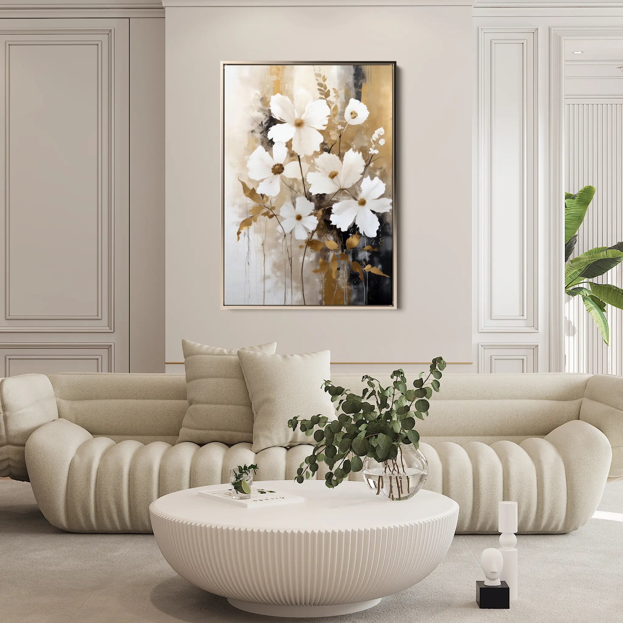 Floral Canvas Wall Art WAD156-F 90 x 60 cm / Stretched on hidden frame