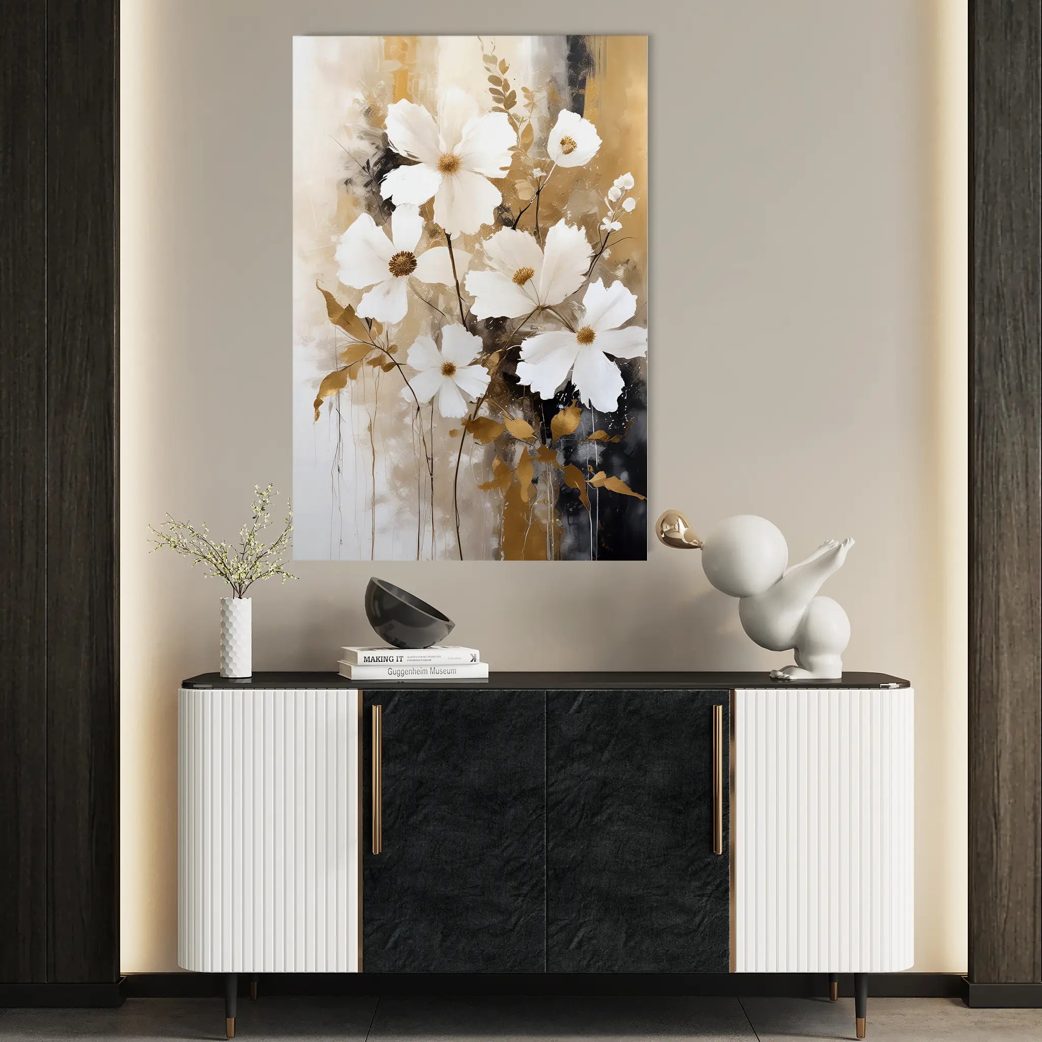 Floral Canvas Wall Art WAD156-F 90 x 60 cm / Stretched on hidden frame