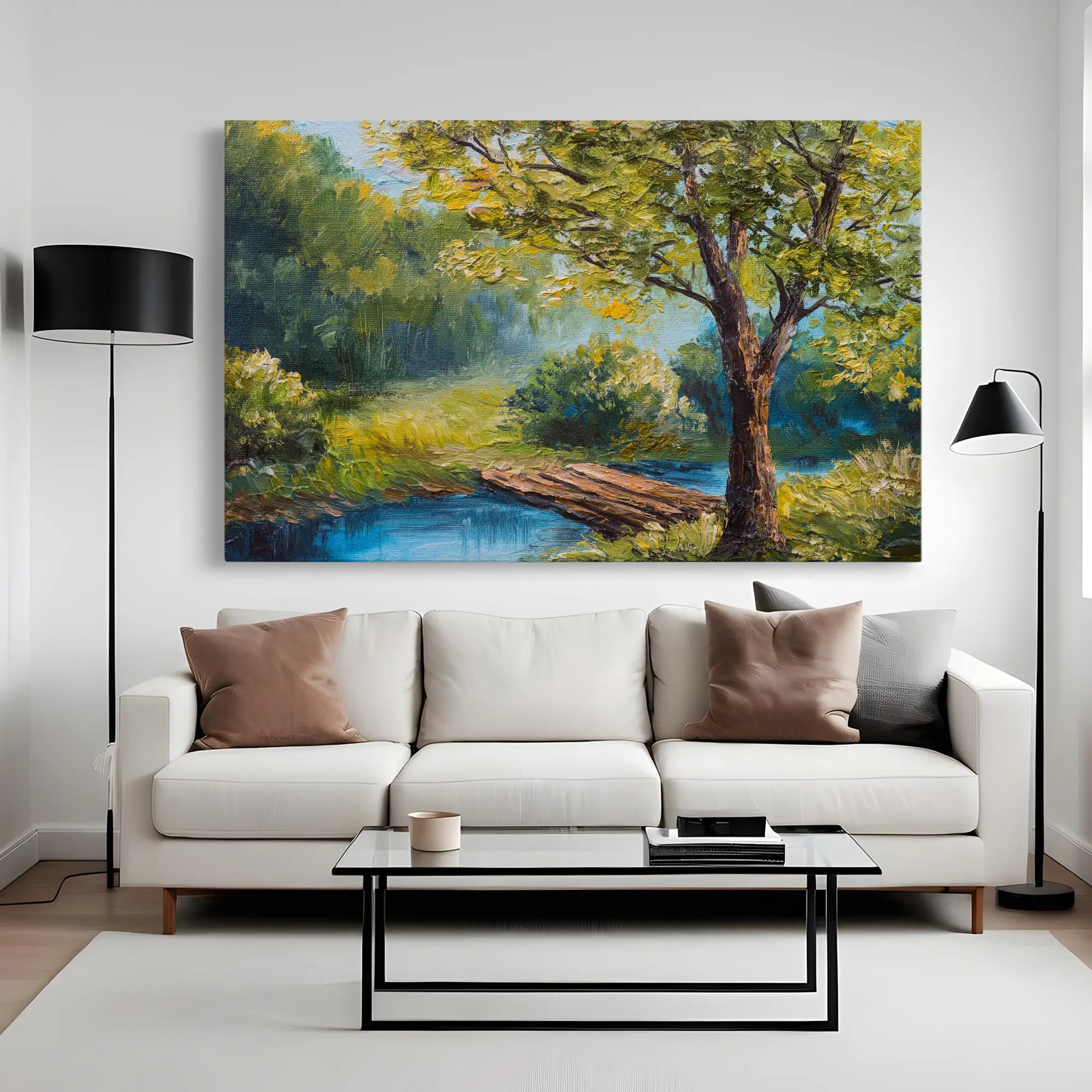 Landscape Canvas Wall Art WAD156-L 90 x 60 cm / Stretched on hidden frame