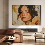 Portrait 156 Canvas Art 90 x 60 cm / Stretched on hidden frame