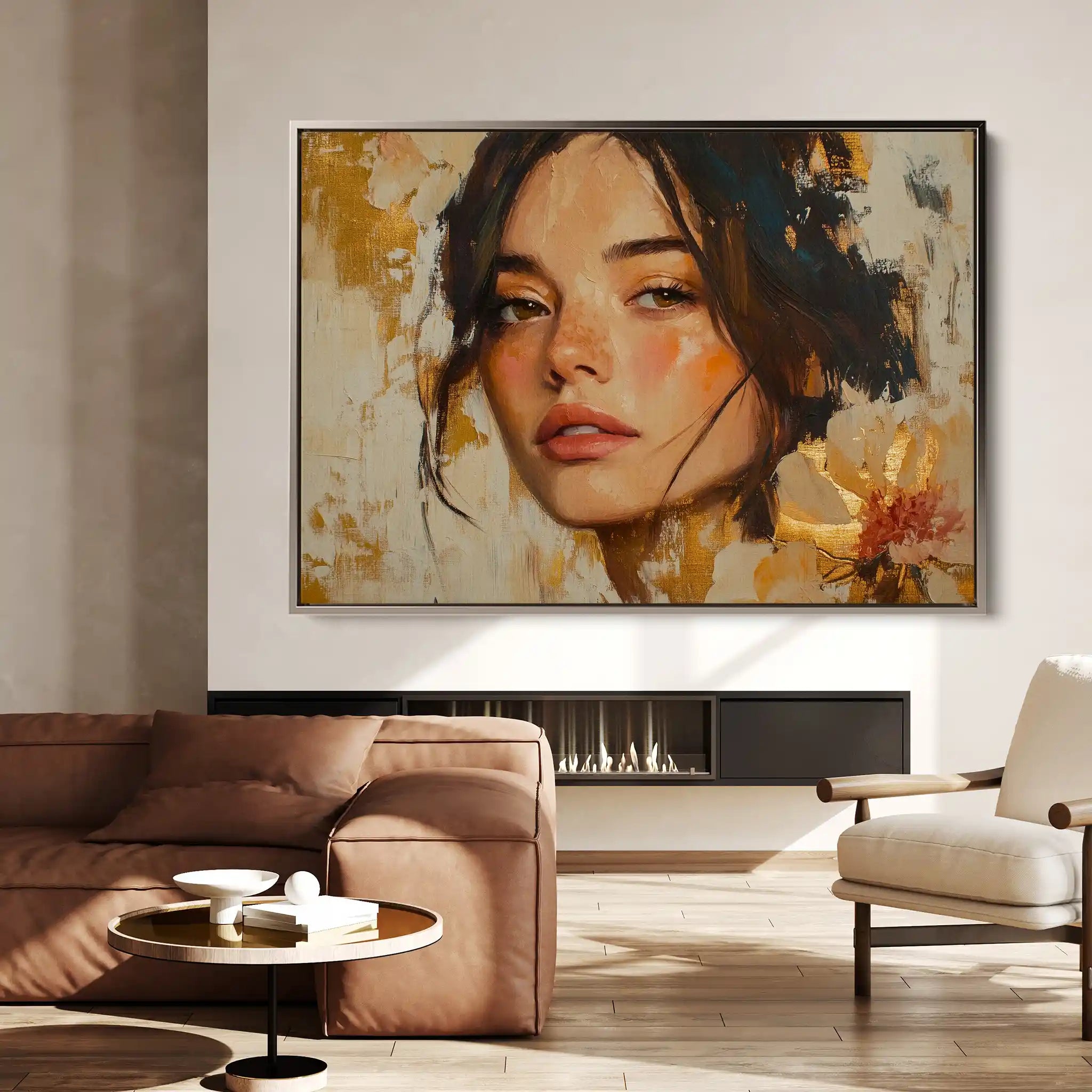 Portrait 156 Canvas Art 90 x 60 cm / Stretched on hidden frame