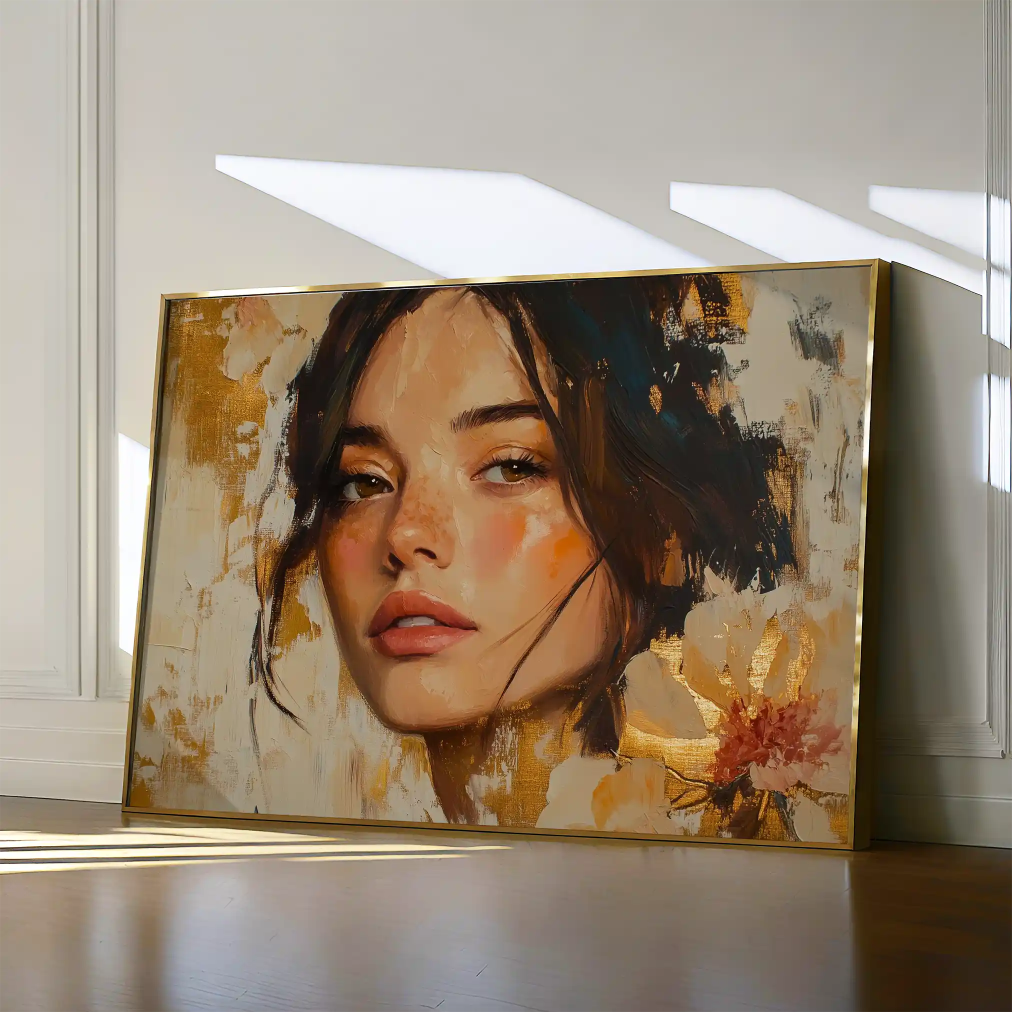 Portrait 156 Canvas Art 90 x 60 cm / Stretched on hidden frame