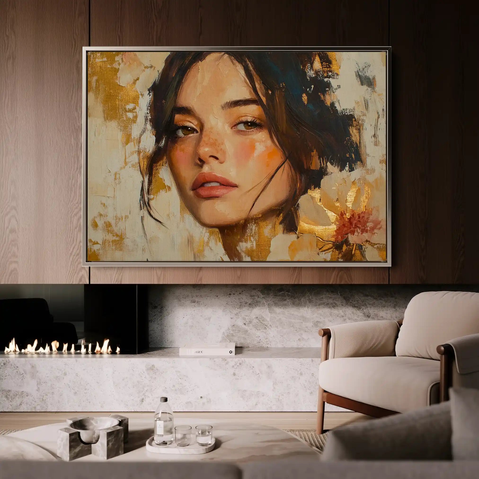 Portrait 156 Canvas Art 90 x 60 cm / Stretched on hidden frame