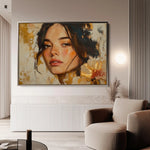 Portrait 156 Canvas Art 90 x 60 cm / Stretched on hidden frame