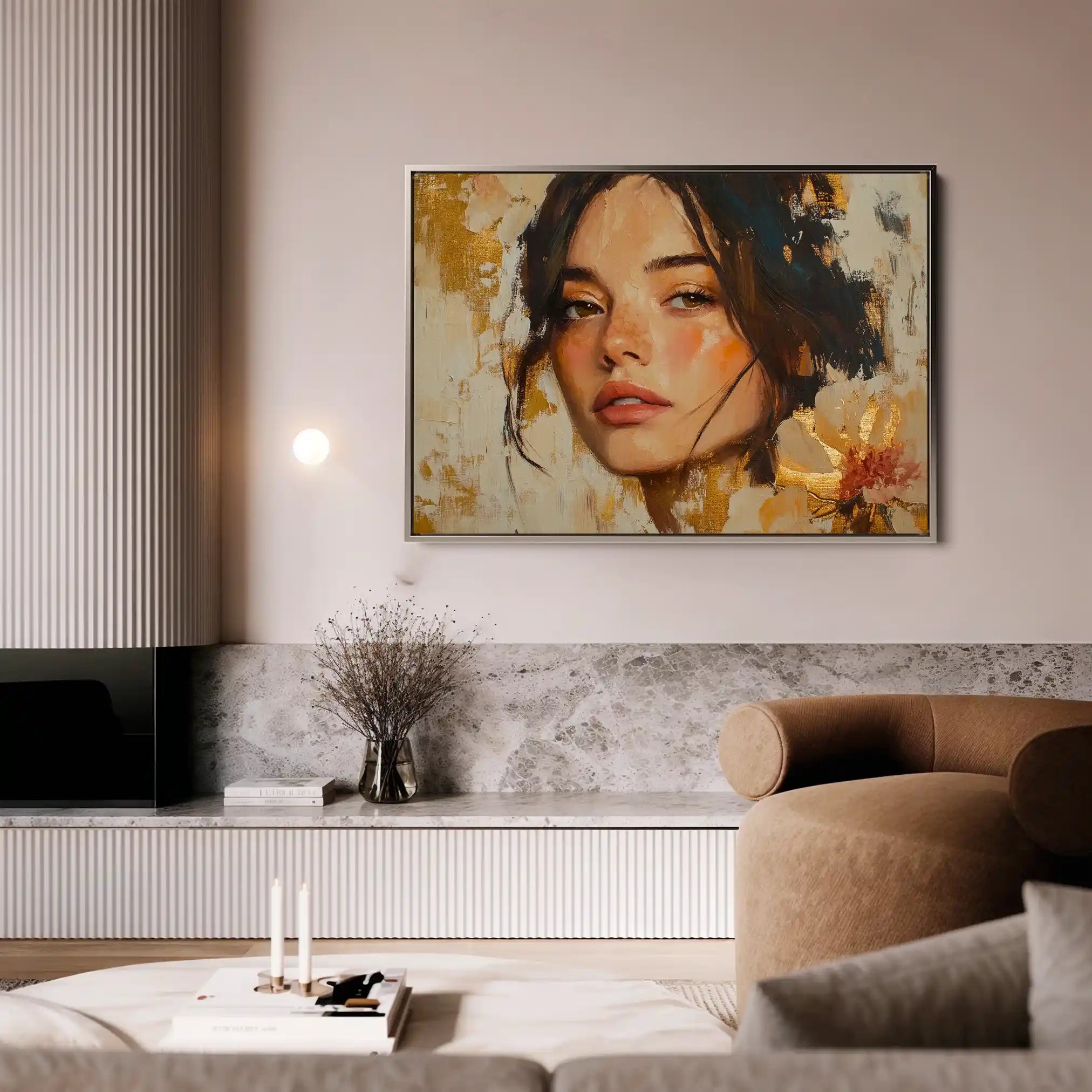 Portrait 156 Canvas Art 90 x 60 cm / Stretched on hidden frame