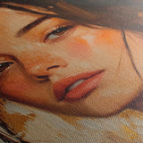 Portrait 156 Canvas Art 90 x 60 cm / Stretched on hidden frame