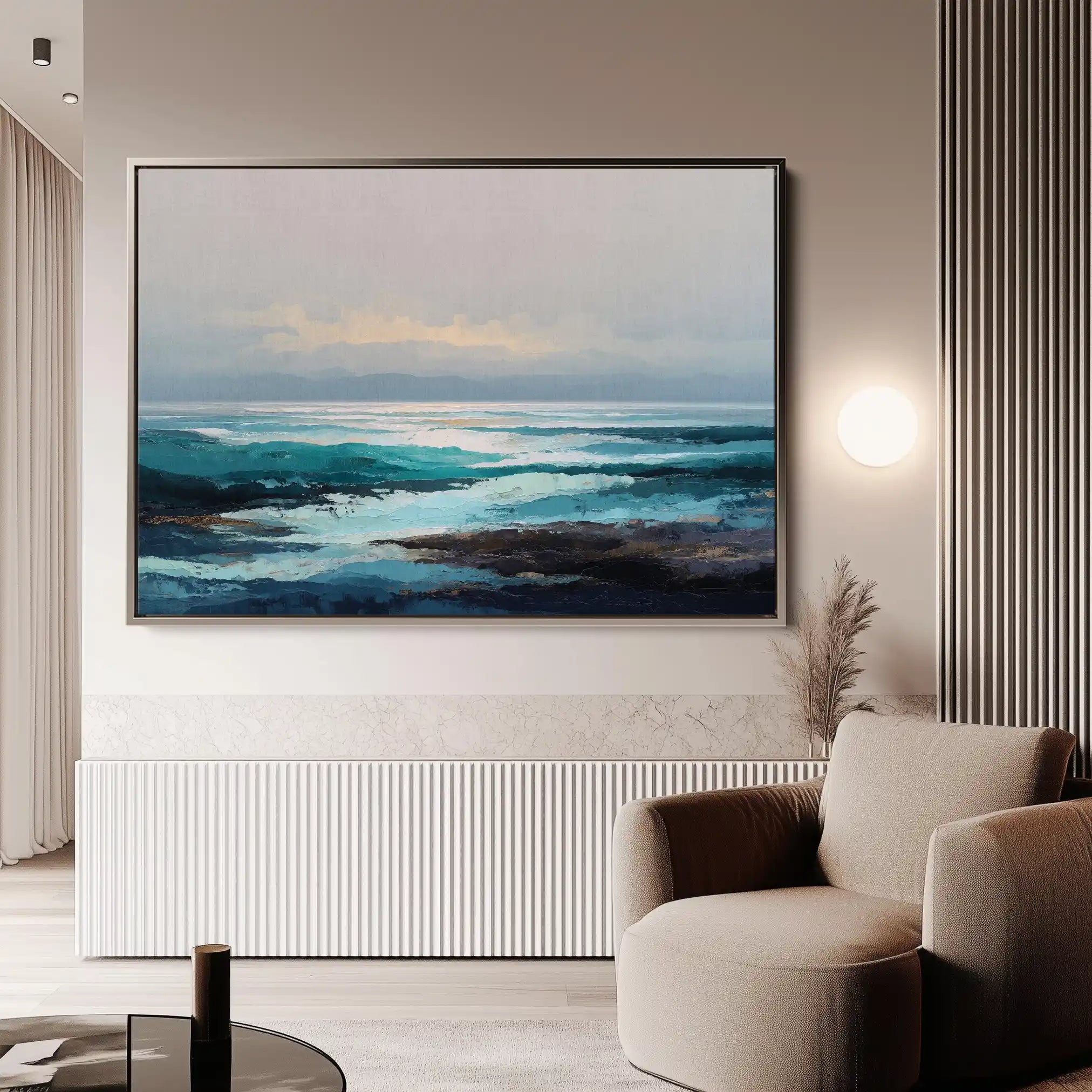 Abstract 1566 Canvas Art 60 x 40 cm / Stretched on hidden frame
