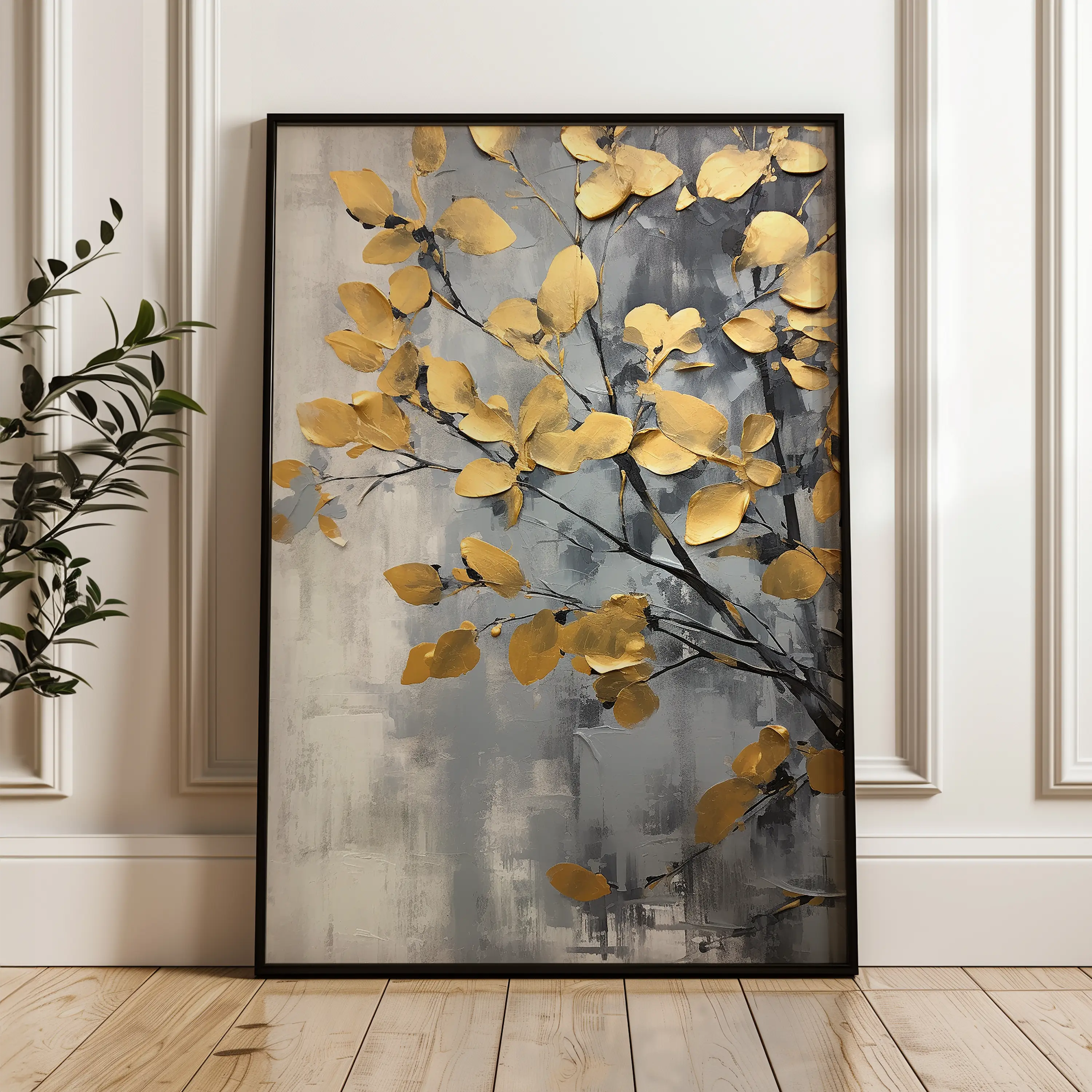 Floral Canvas Wall Art WAD157-F 90 x 60 cm / Stretched on hidden frame