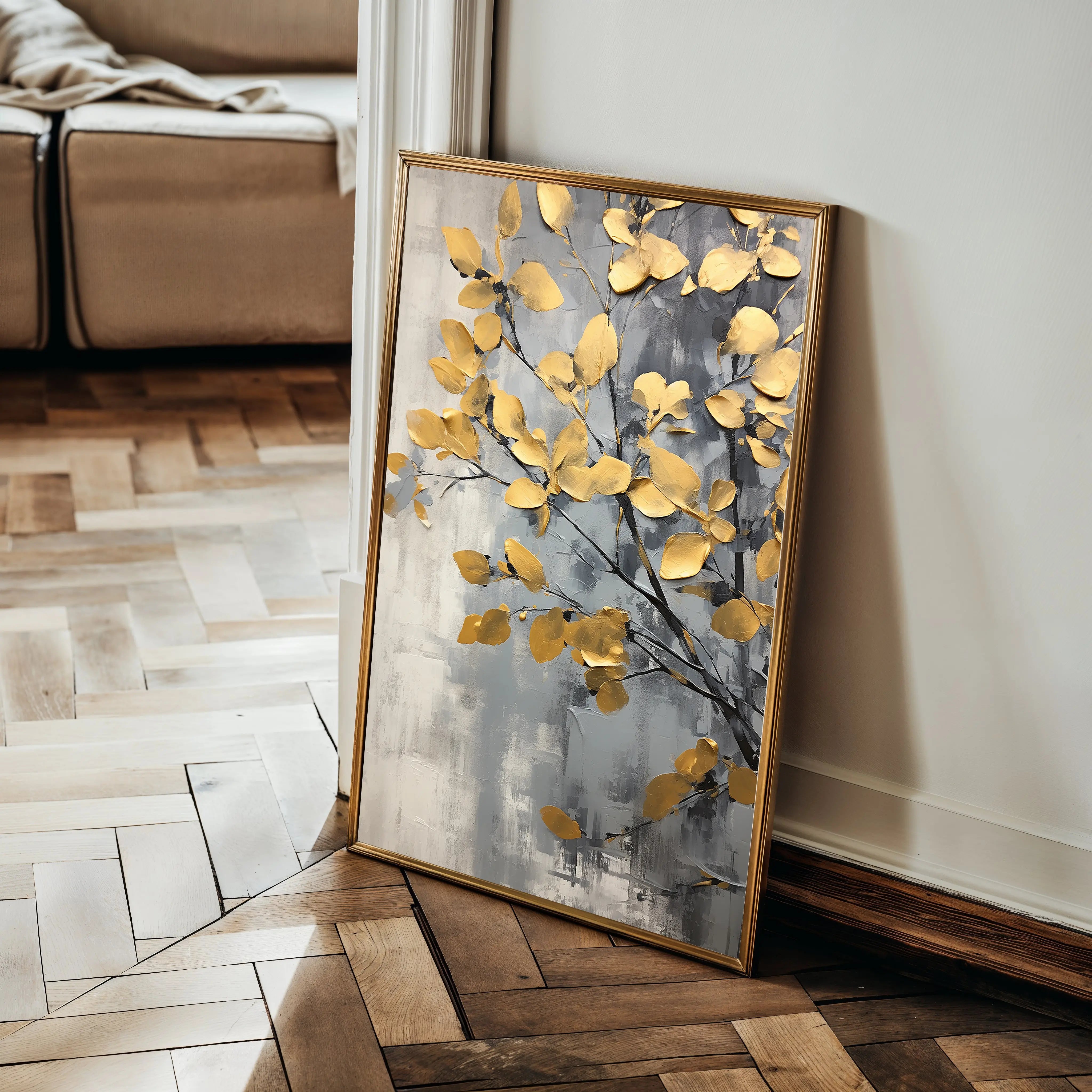 Floral Canvas Wall Art WAD157-F 90 x 60 cm / Stretched on hidden frame