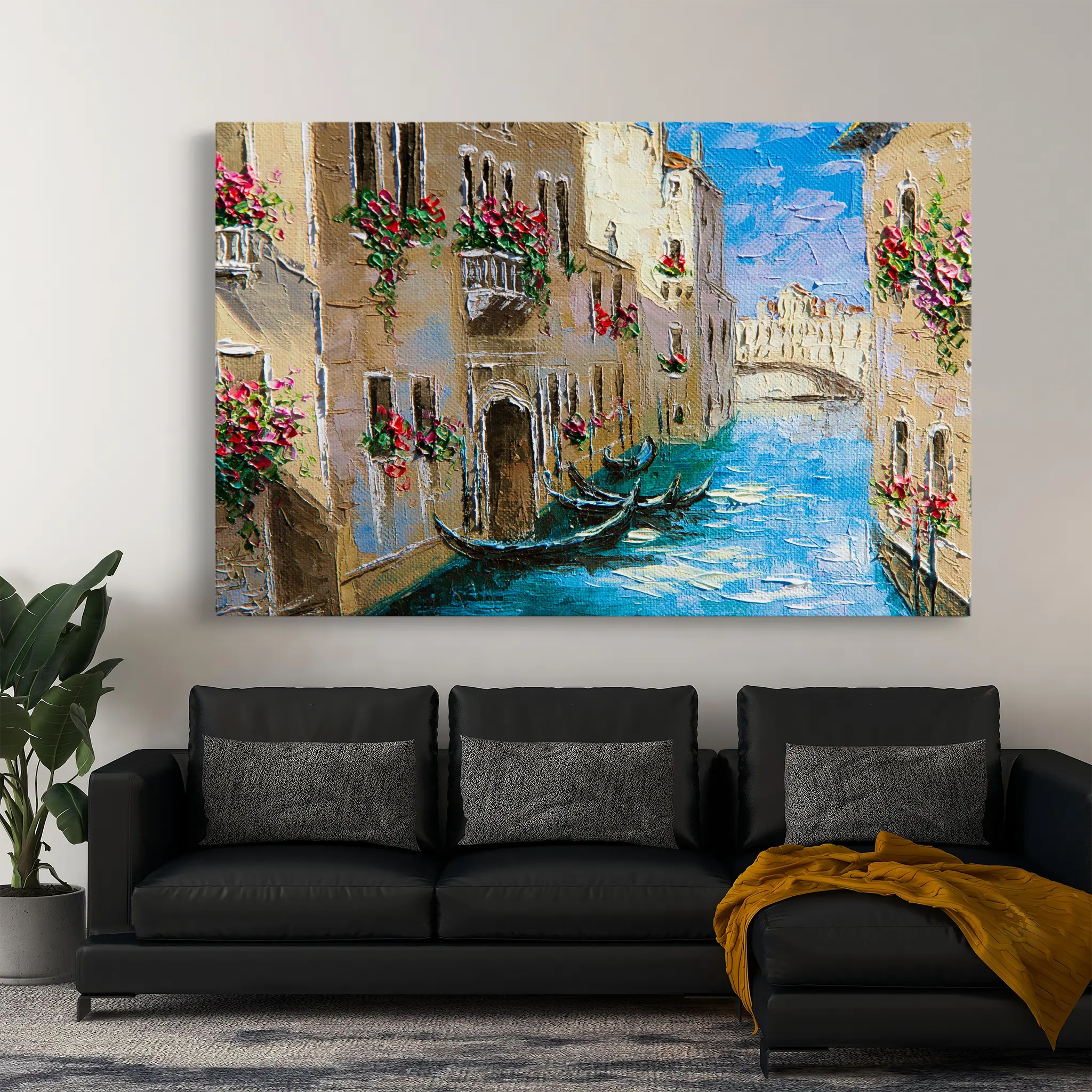 Landscape Canvas Wall Art WAD157-L 90 x 60 cm / Stretched on hidden frame