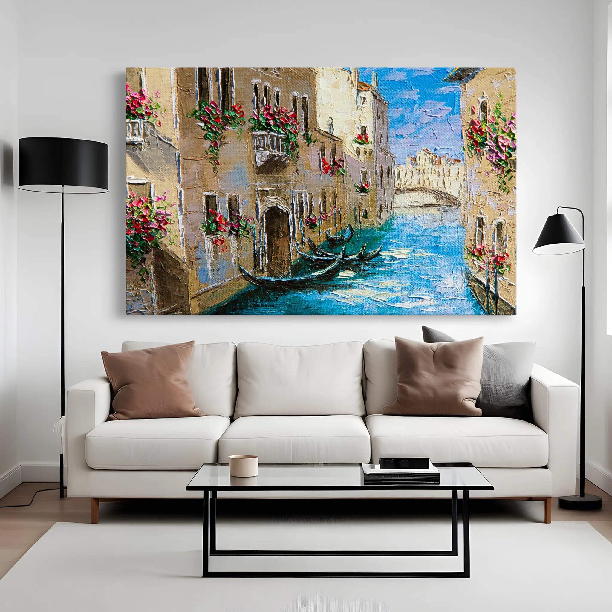 Landscape Canvas Wall Art WAD157-L 90 x 60 cm / Stretched on hidden frame