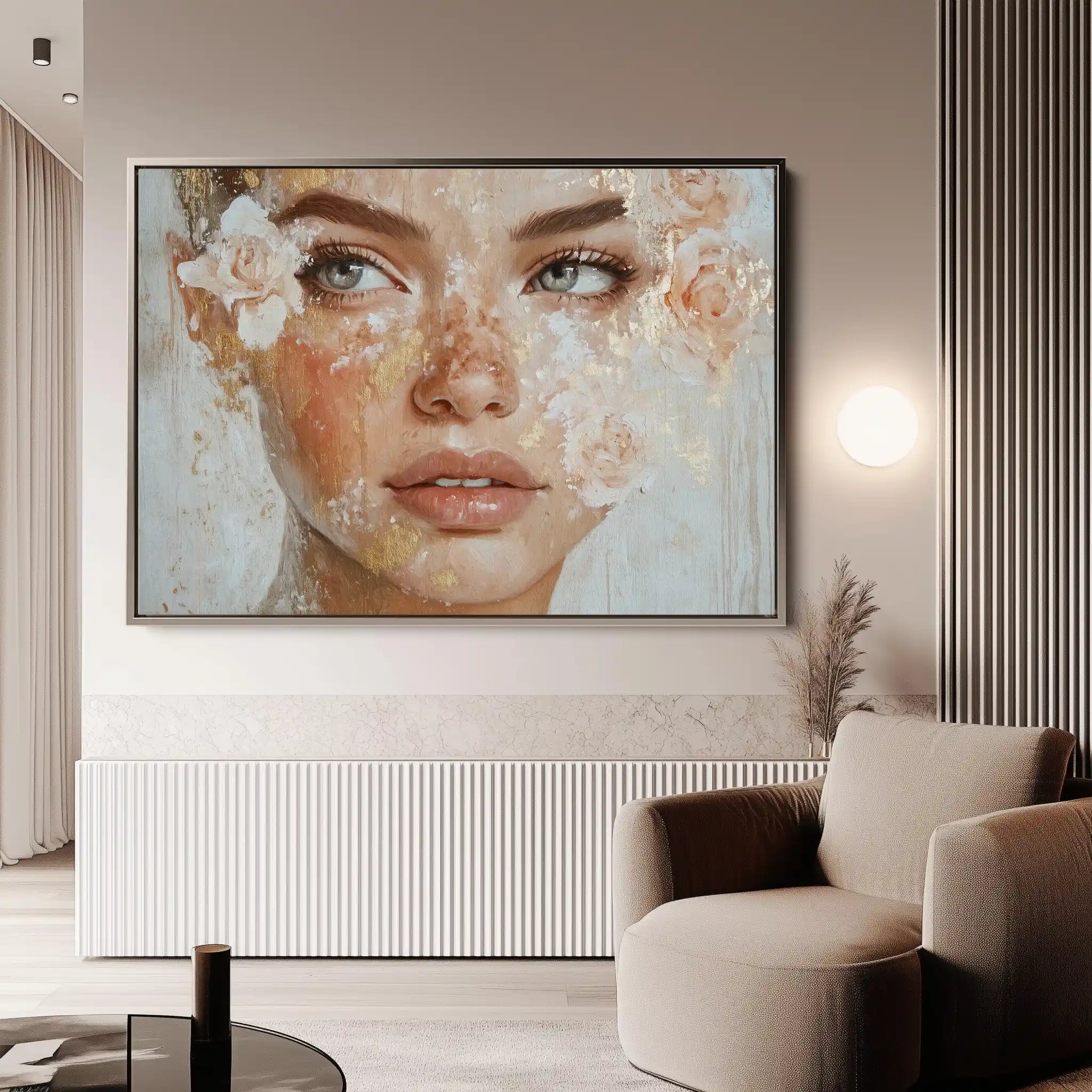 Portrait 157 Canvas Art 90 x 60 cm / Stretched on hidden frame