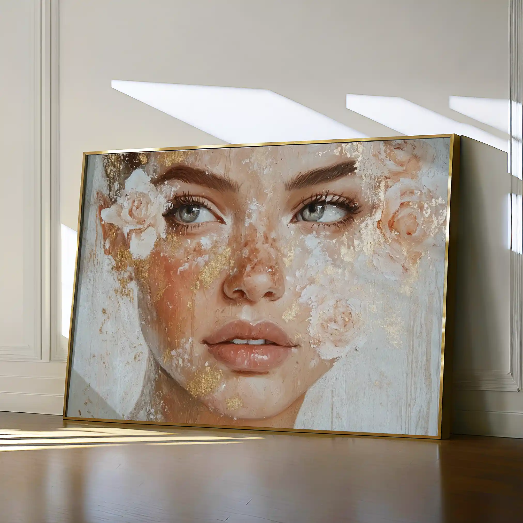 Portrait 157 Canvas Art 90 x 60 cm / Stretched on hidden frame