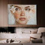 Portrait 157 Canvas Art 90 x 60 cm / Stretched on hidden frame