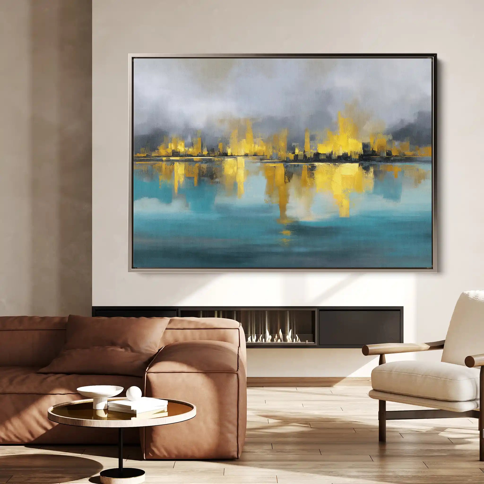 Abstract 1576 Canvas Art 60 x 40 cm / Stretched on hidden frame