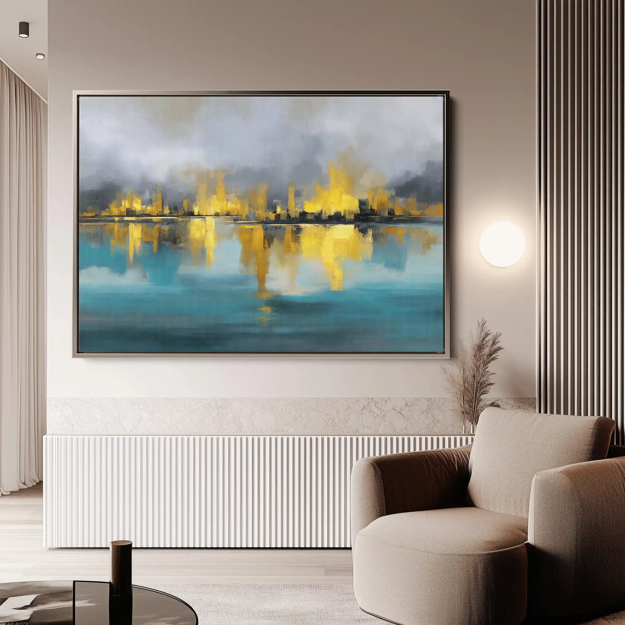 Abstract 1576 Canvas Art 60 x 40 cm / Stretched on hidden frame
