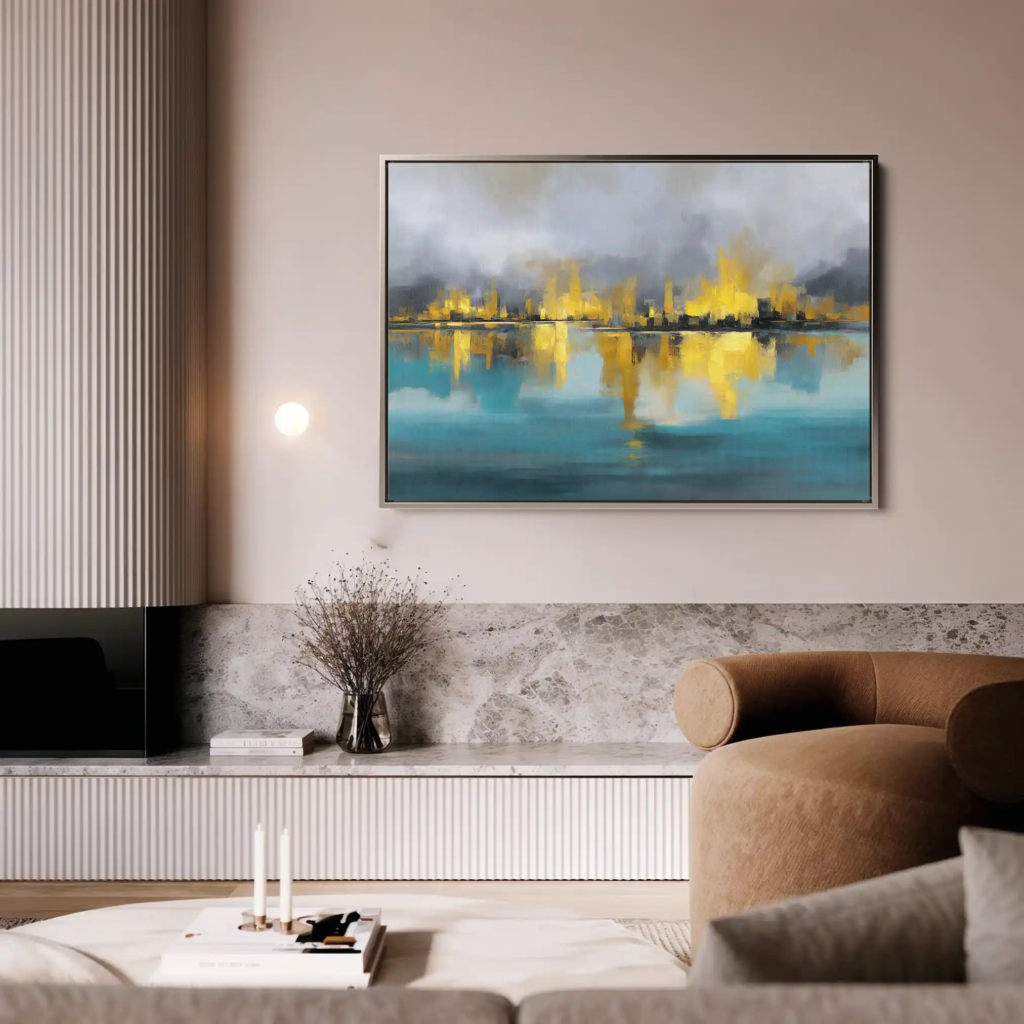 Abstract 1576 Canvas Art 60 x 40 cm / Stretched on hidden frame