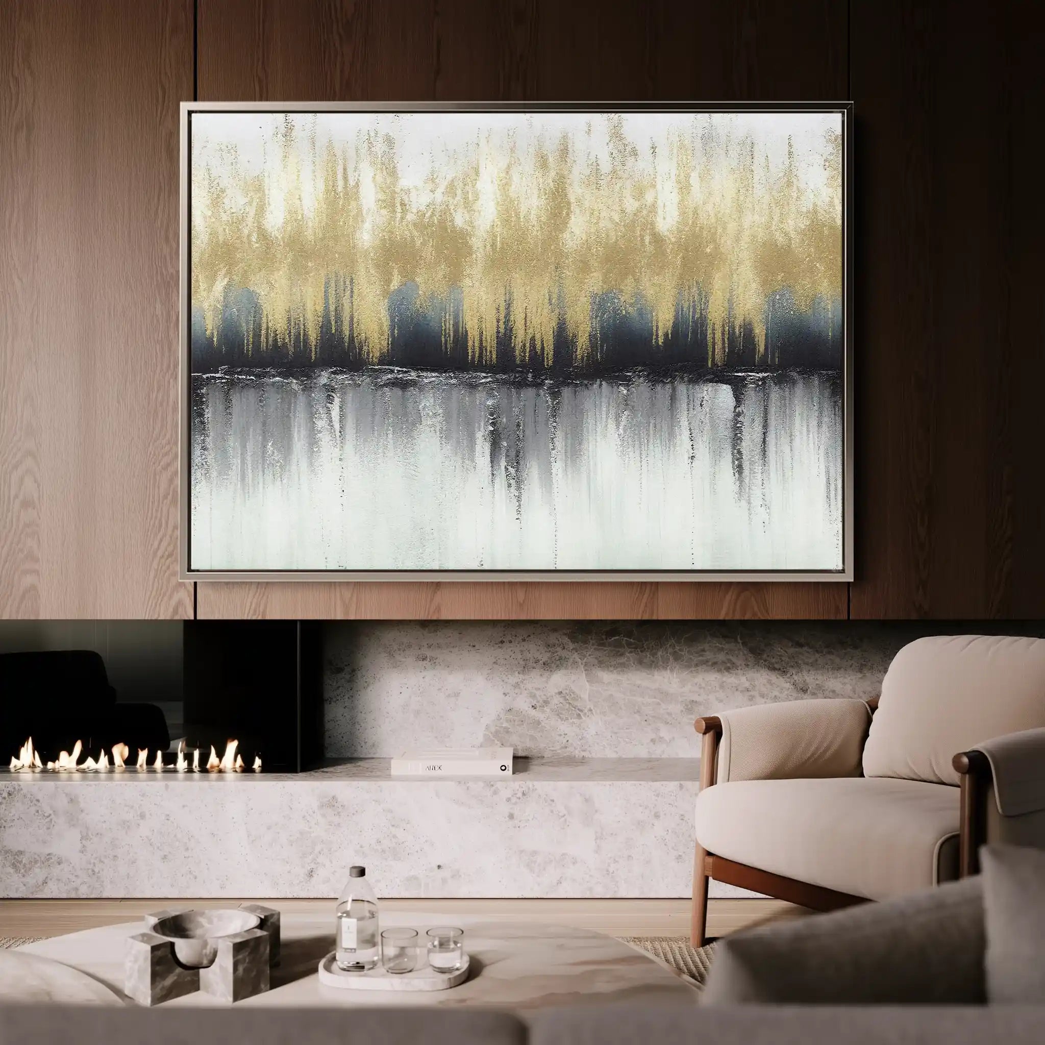 Abstract 158 Canvas Art 60 x 40 cm / Stretched on hidden frame