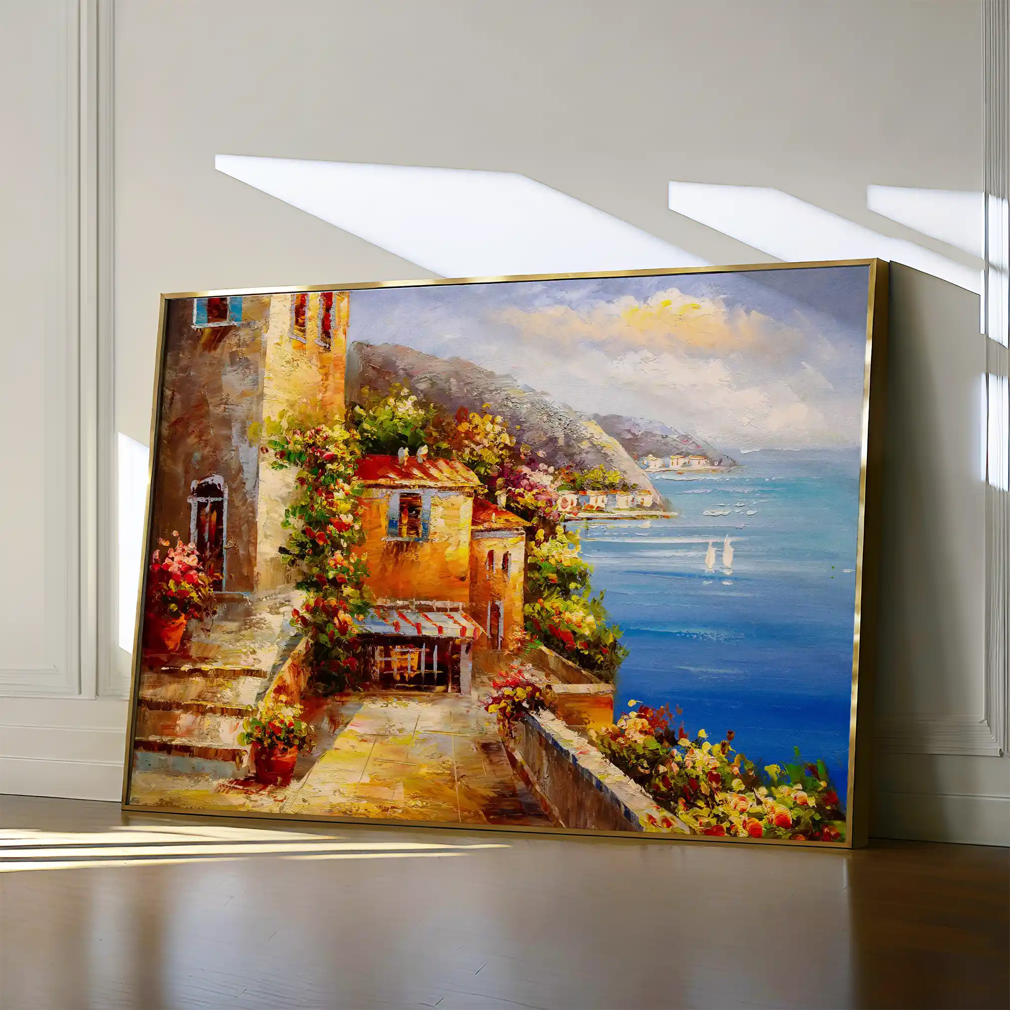 Landscape 158 Canvas Art 90 x 60 cm / Stretched on hidden frame