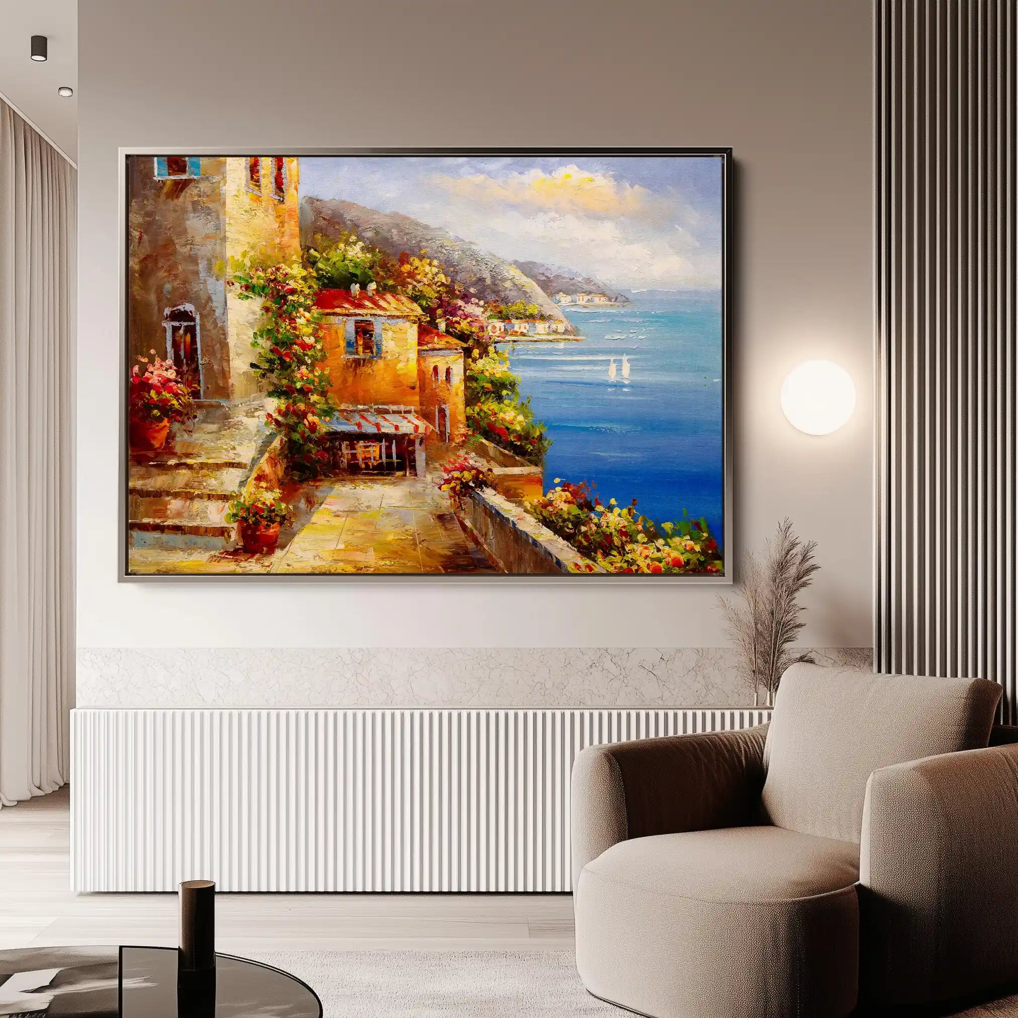 Landscape 158 Canvas Art 90 x 60 cm / Stretched on hidden frame