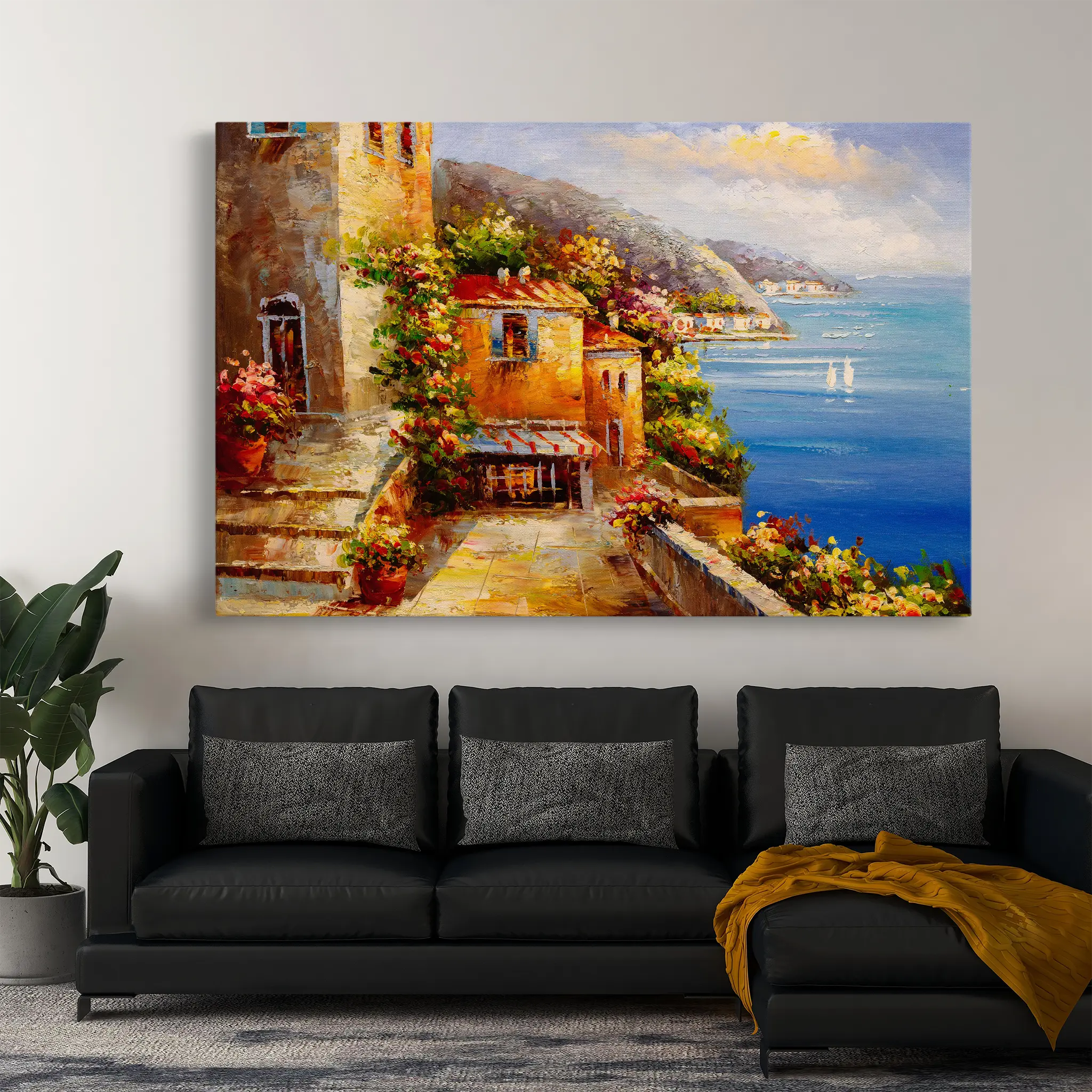 Landscape Canvas Wall Art WAD158-L 90 x 60 cm / Stretched on hidden frame