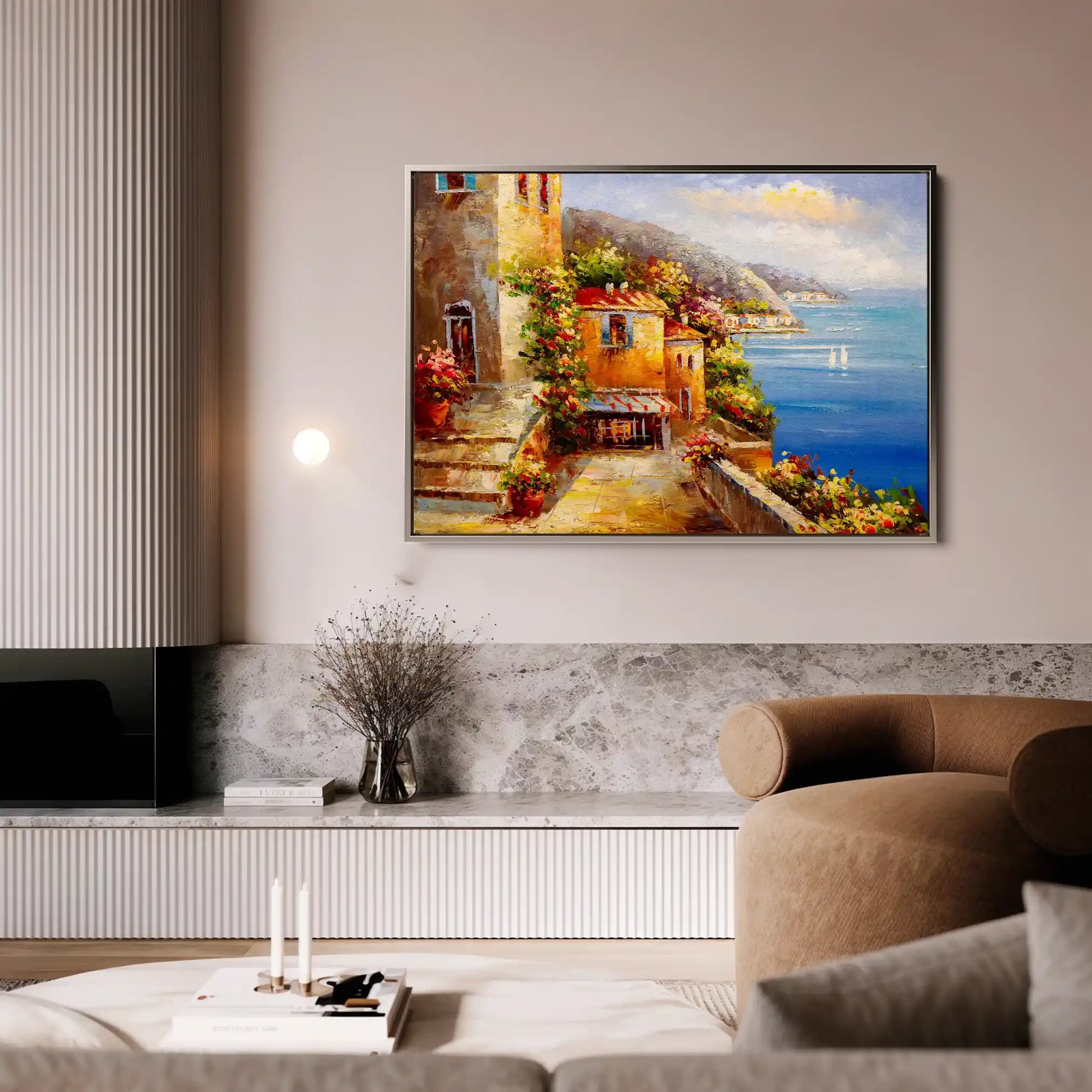 Landscape 158 Canvas Art 90 x 60 cm / Stretched on hidden frame